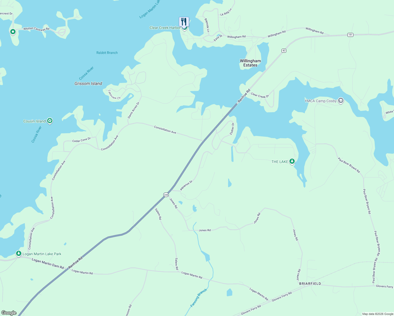 map of restaurants, bars, coffee shops, grocery stores, and more near 1886 Aquarius Drive in Alpine