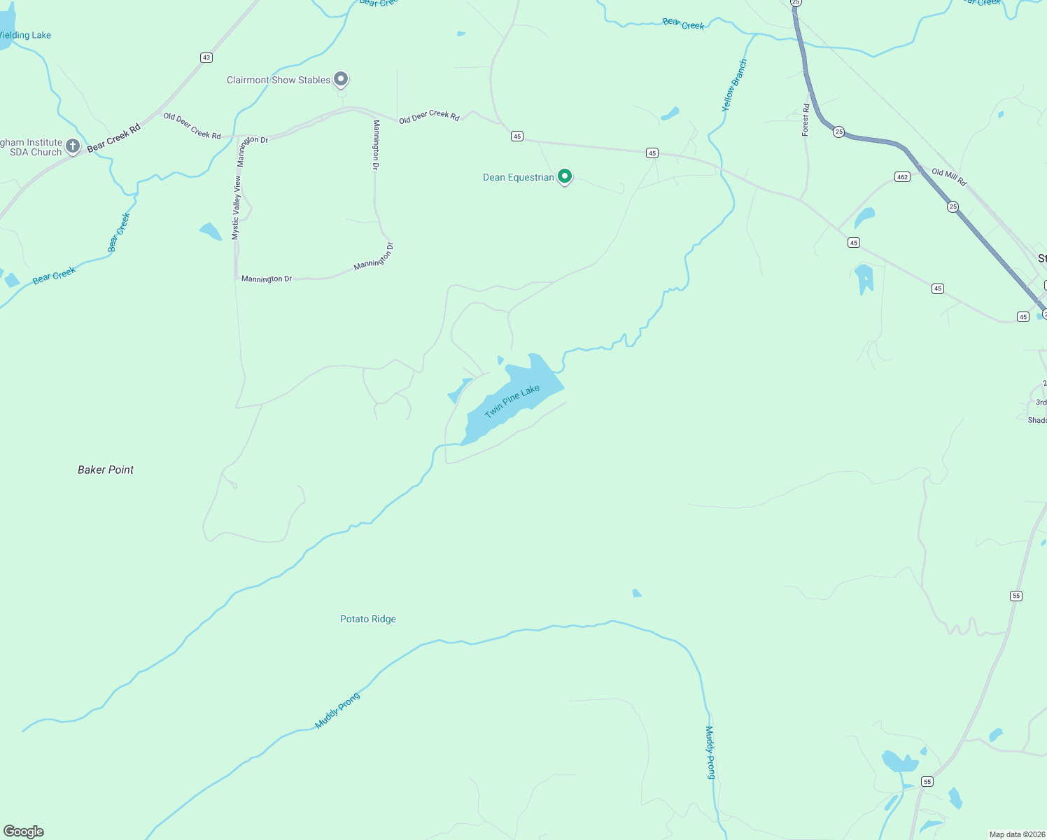 map of restaurants, bars, coffee shops, grocery stores, and more near 159 Saunders Bridge Road in Sterrett