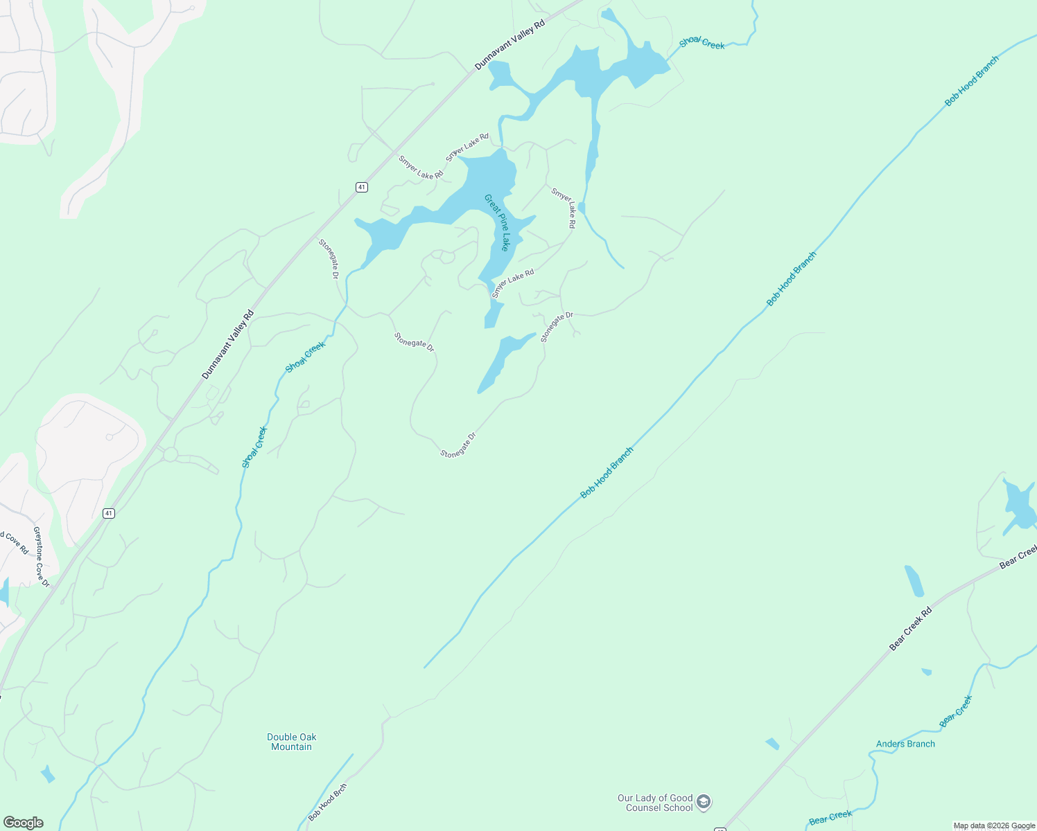 map of restaurants, bars, coffee shops, grocery stores, and more near 280 Stonegate Drive in Birmingham