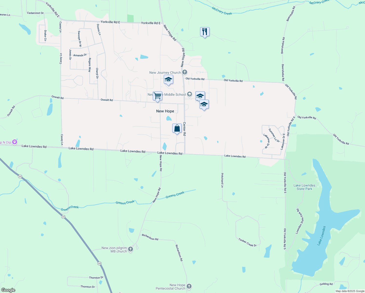 map of restaurants, bars, coffee shops, grocery stores, and more near 79 Center Road in Columbus