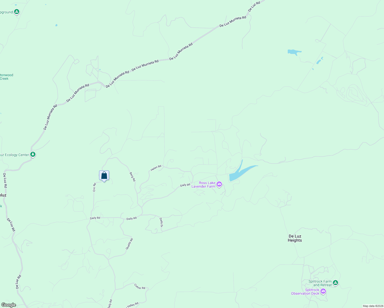 map of restaurants, bars, coffee shops, grocery stores, and more near 2311 Rose Road in Fallbrook