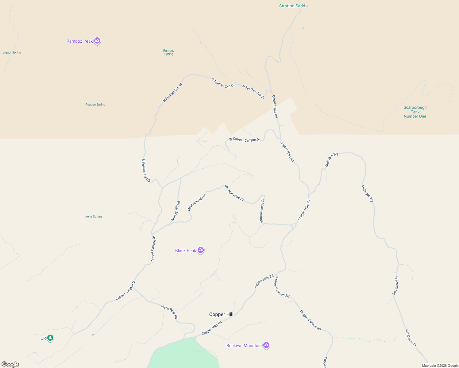 map of restaurants, bars, coffee shops, grocery stores, and more near 974 Mountainside Drive in Globe