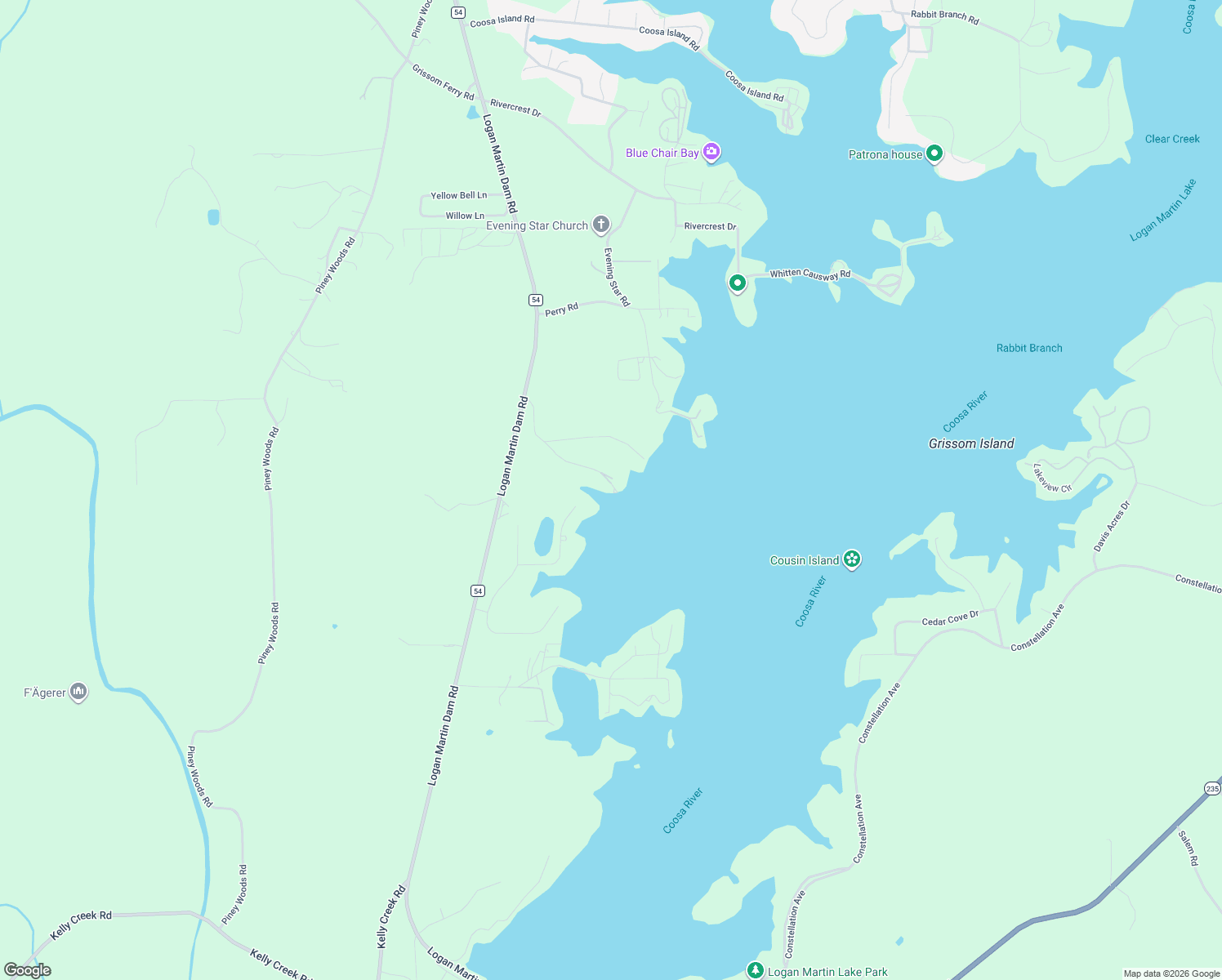 map of restaurants, bars, coffee shops, grocery stores, and more near 270 Frankies Road in Vincent