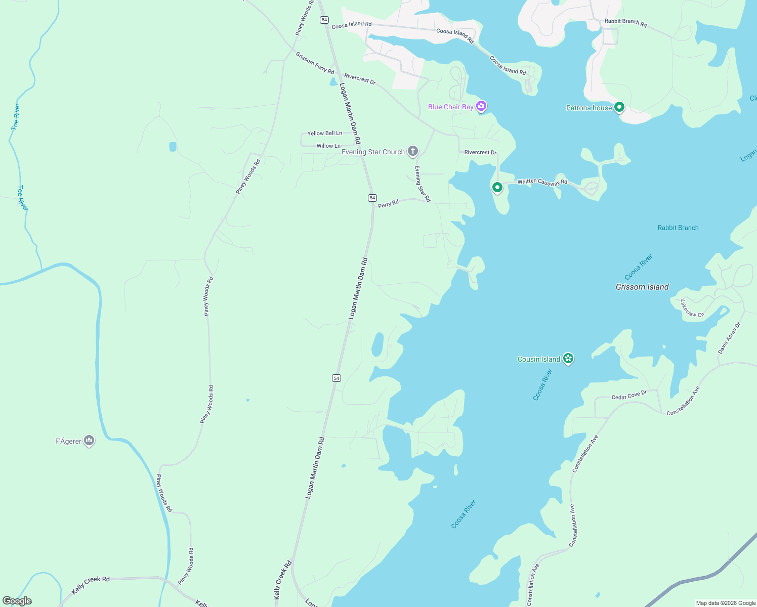 map of restaurants, bars, coffee shops, grocery stores, and more near 244 Frankies Road in Vincent