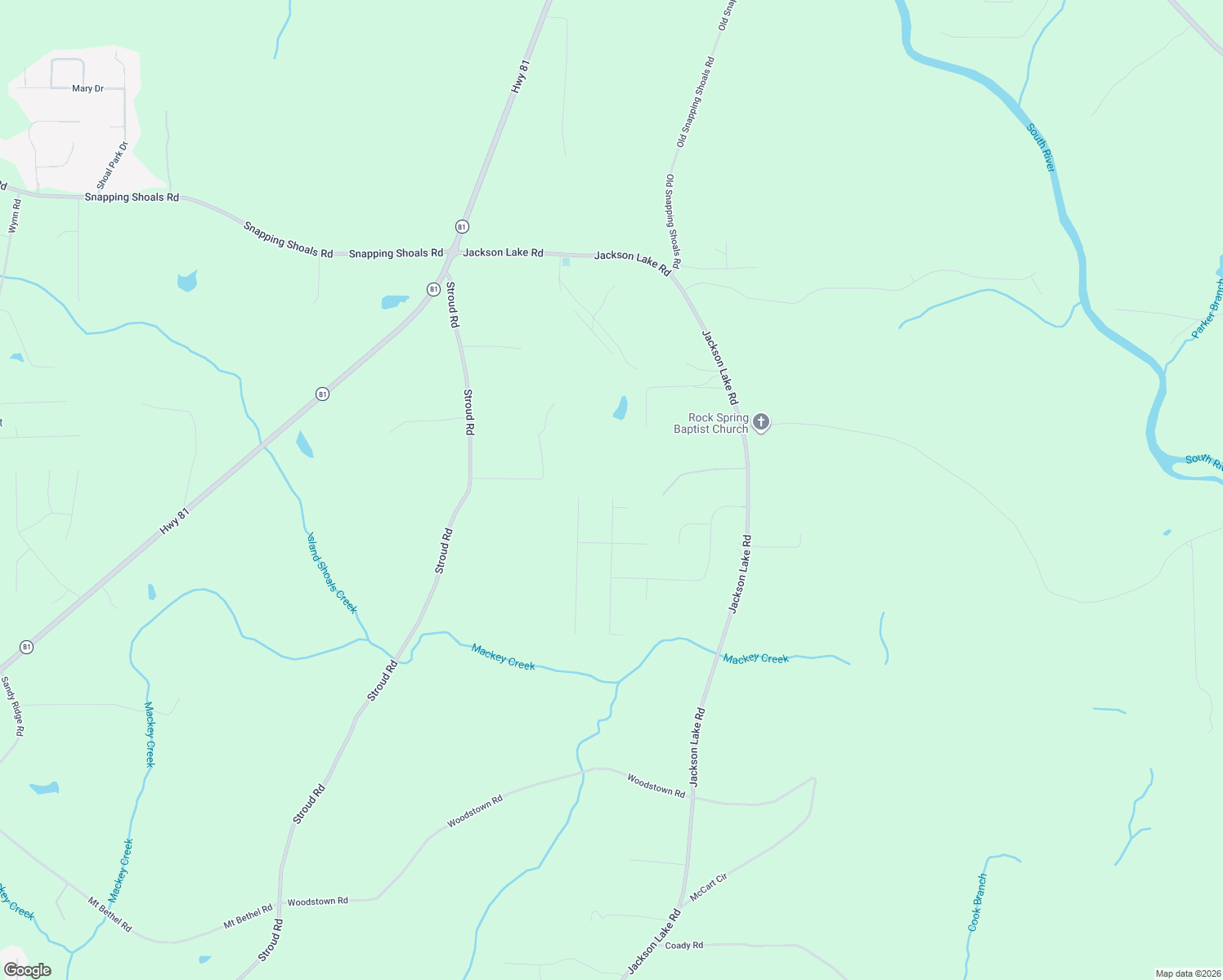 map of restaurants, bars, coffee shops, grocery stores, and more near 456 Old Tree Drive in Jackson