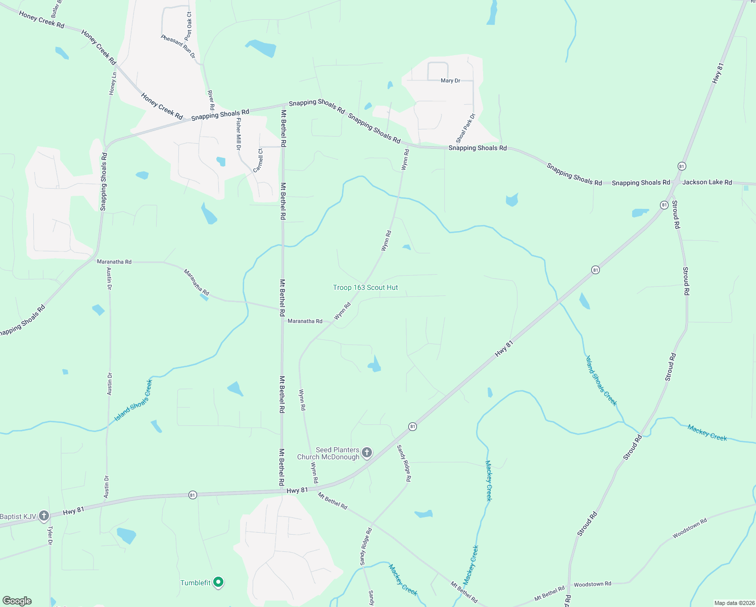 map of restaurants, bars, coffee shops, grocery stores, and more near 138 Nobility Lane in McDonough