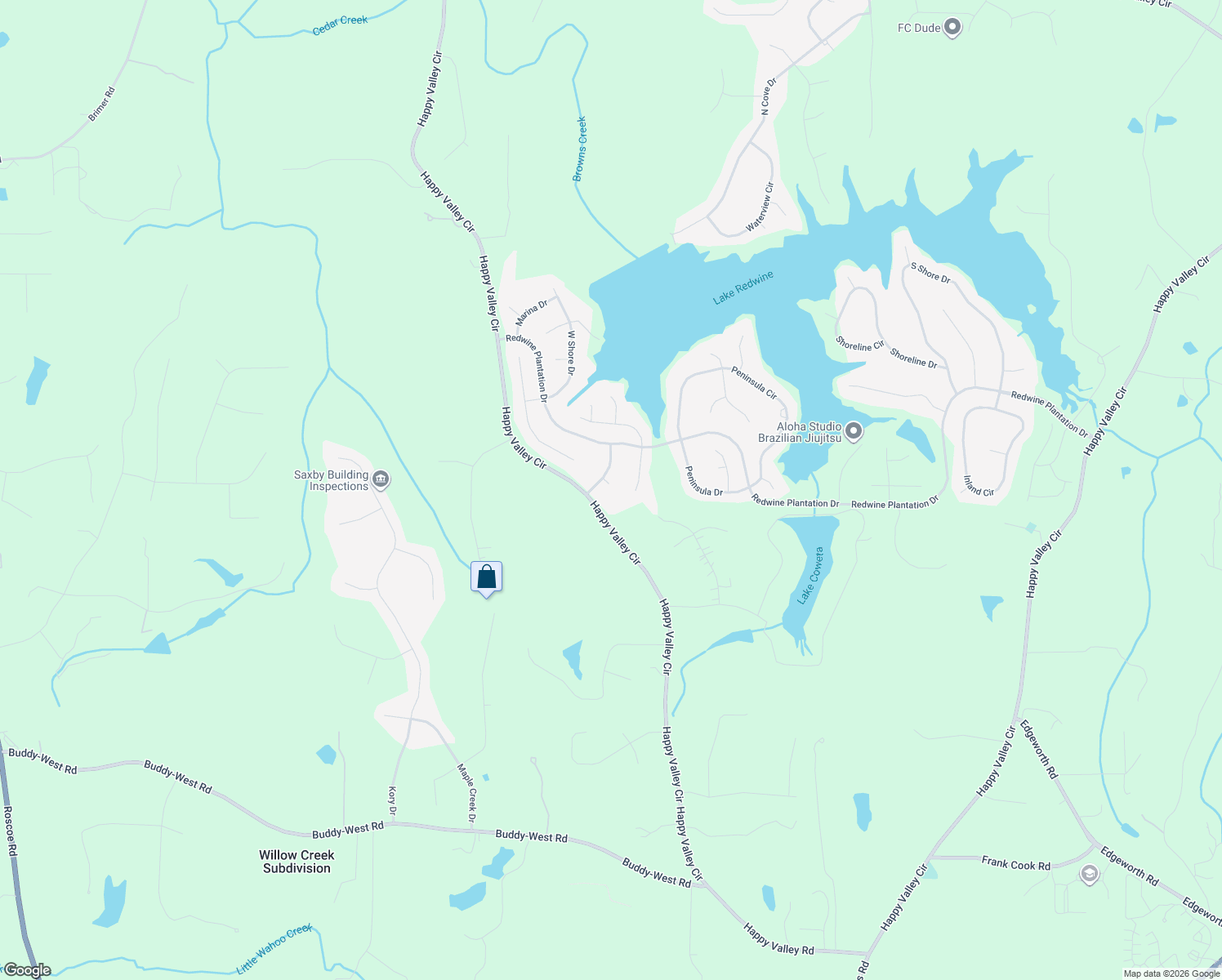 map of restaurants, bars, coffee shops, grocery stores, and more near 35 Redwine Overlook in Newnan