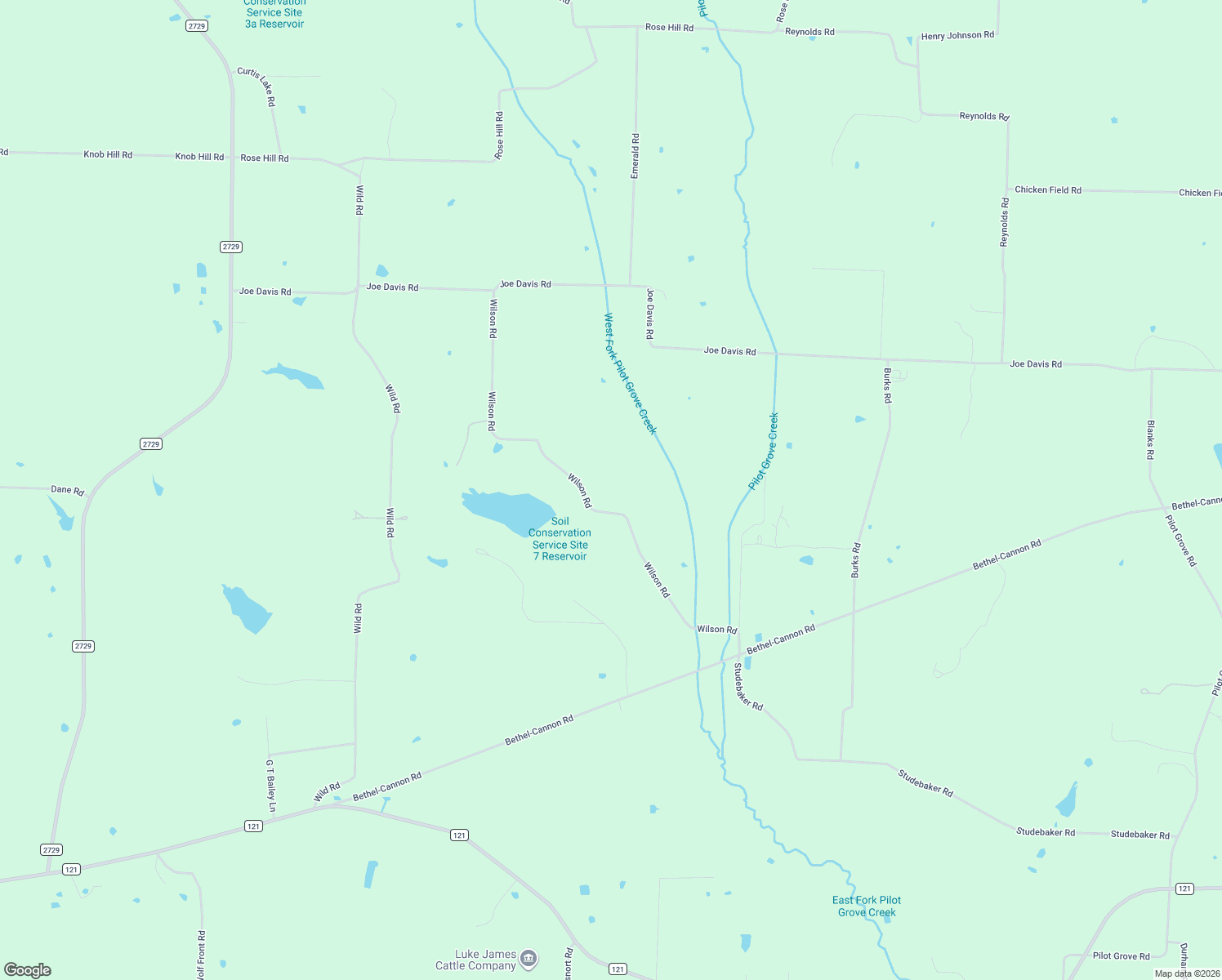 map of restaurants, bars, coffee shops, grocery stores, and more near 630 Wilson Rd in Whitewright