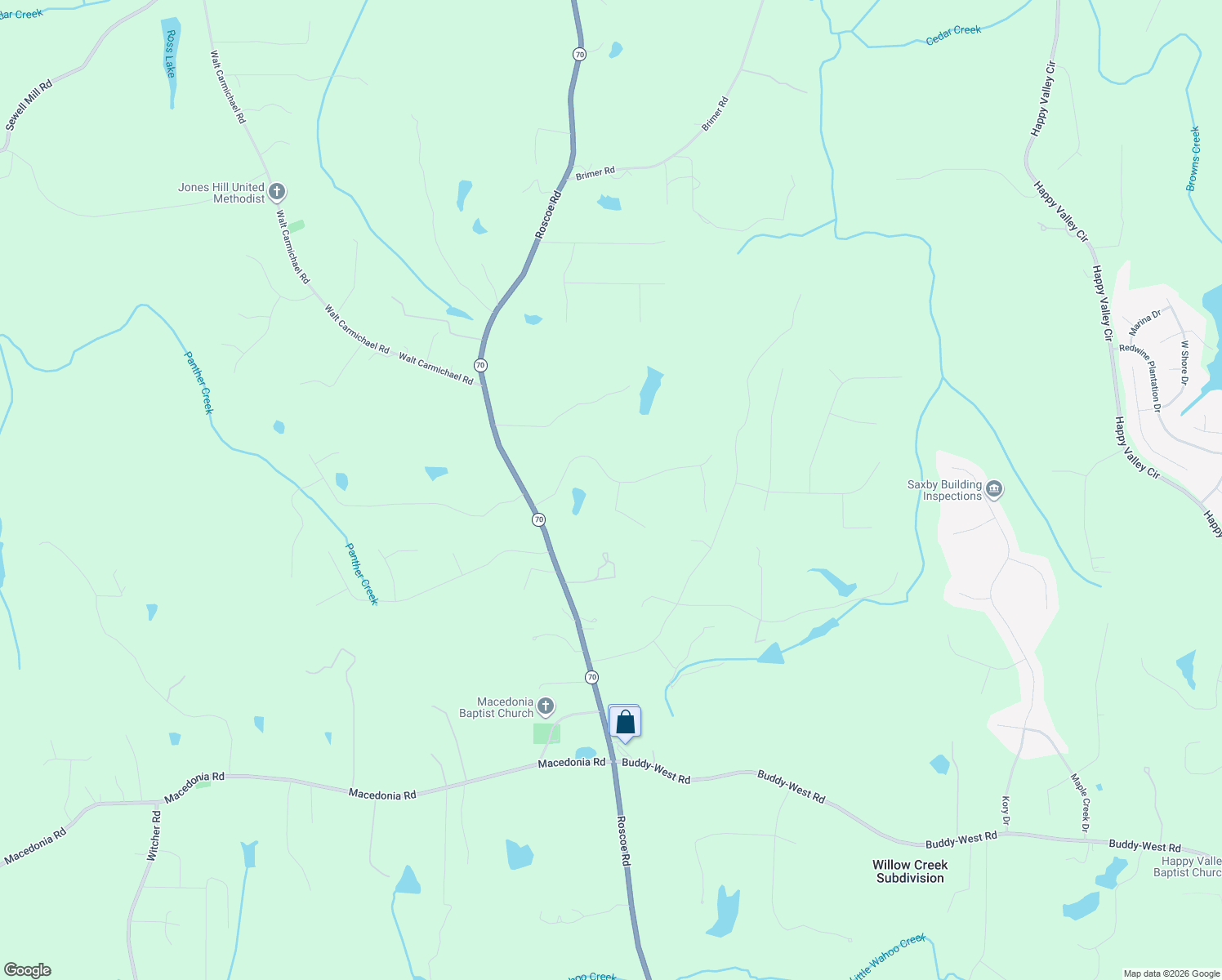 map of restaurants, bars, coffee shops, grocery stores, and more near 15 Stillwater Court in Newnan