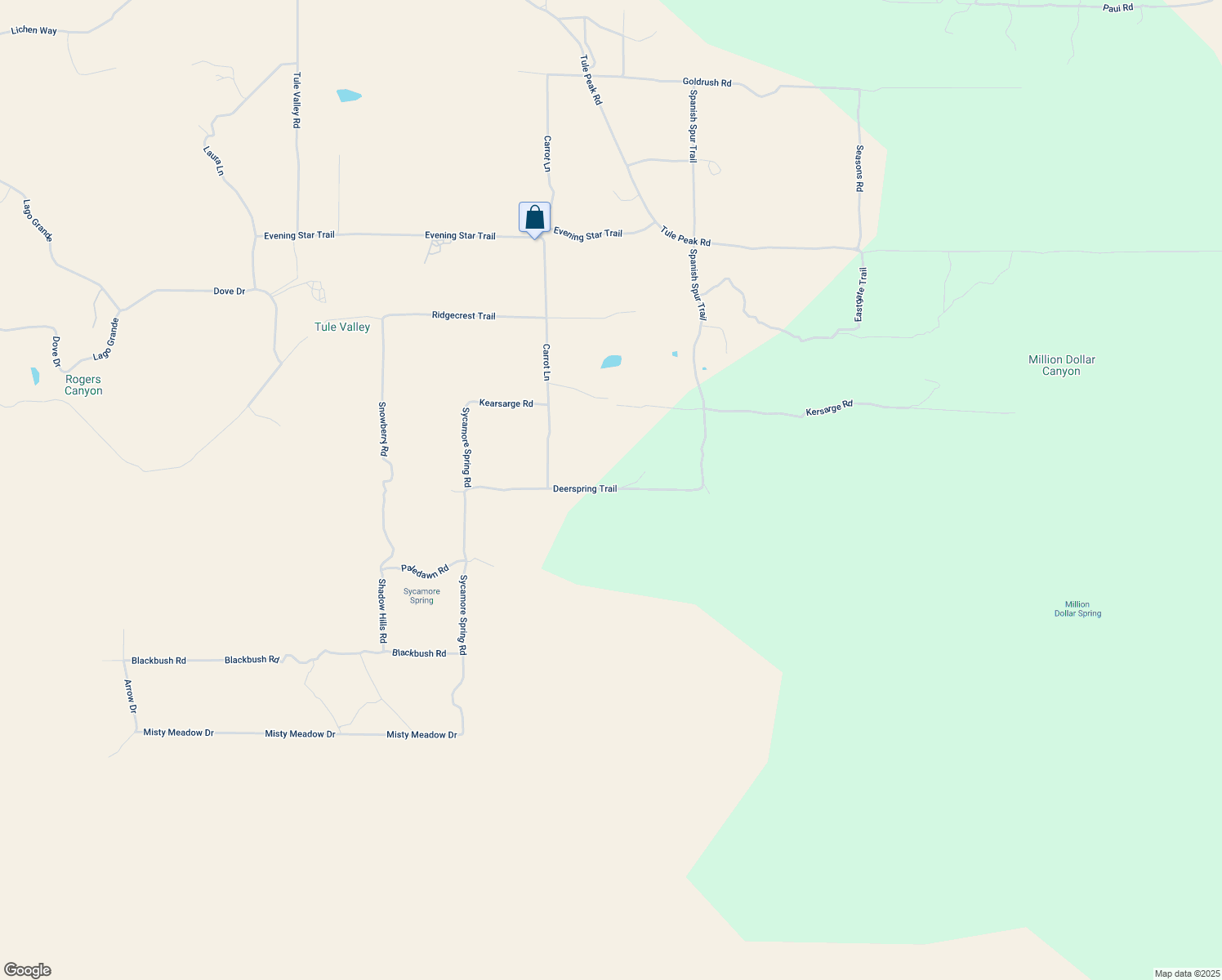 map of restaurants, bars, coffee shops, grocery stores, and more near Deerspring Trail in Riverside County