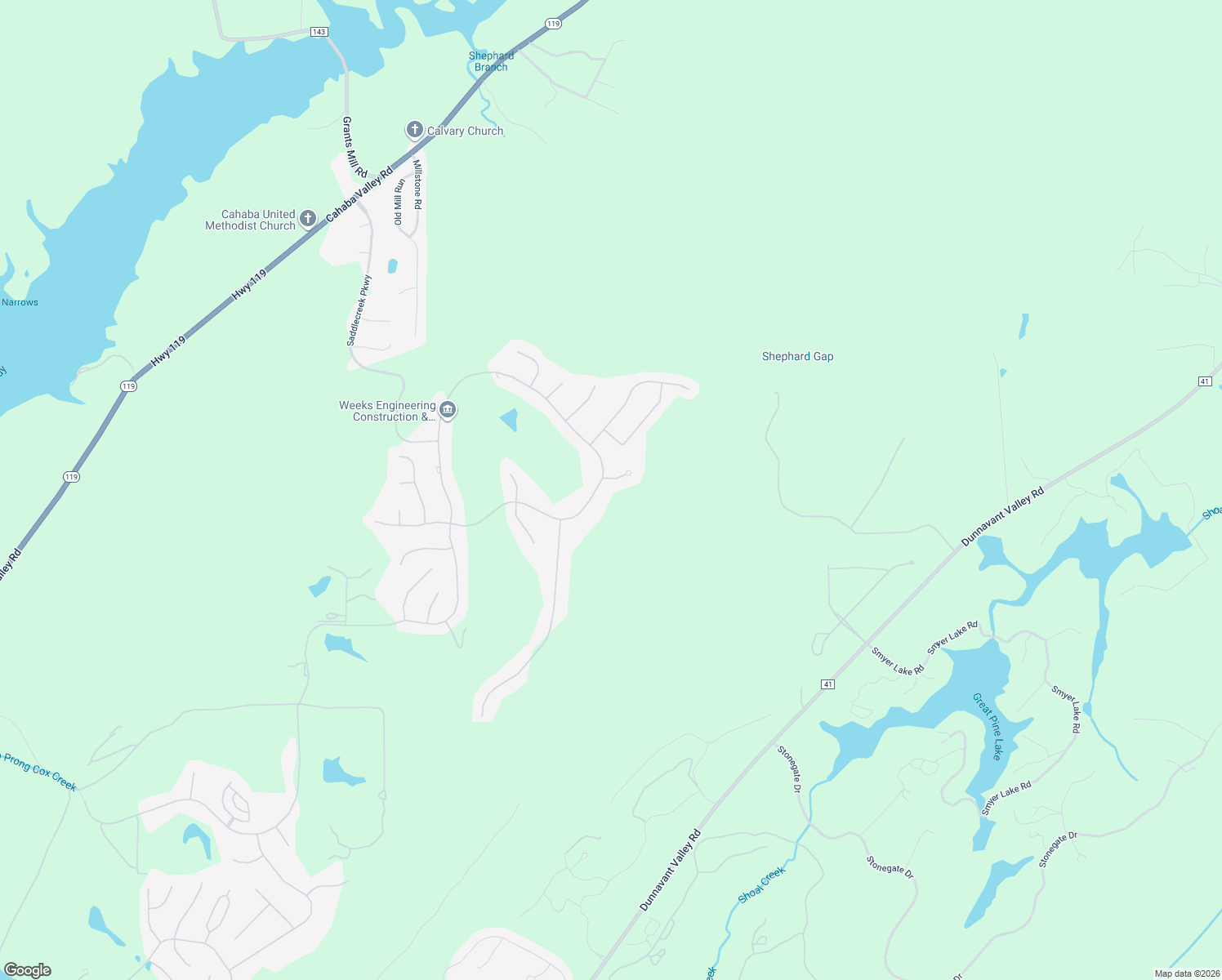 map of restaurants, bars, coffee shops, grocery stores, and more near 1424 Legacy Drive in Birmingham