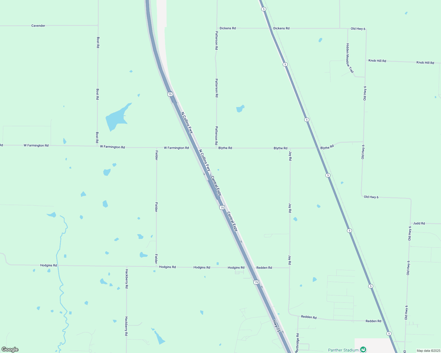 map of restaurants, bars, coffee shops, grocery stores, and more near 15762 U.S. 75 in Van Alstyne