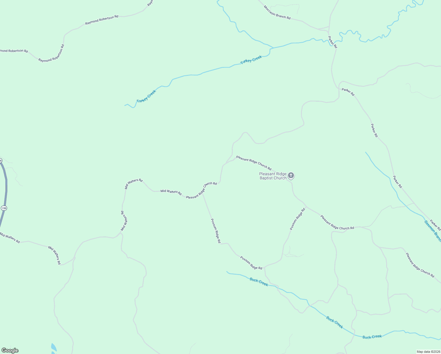 map of restaurants, bars, coffee shops, grocery stores, and more near 18854 Pleasant Ridge Church Road in Fayette