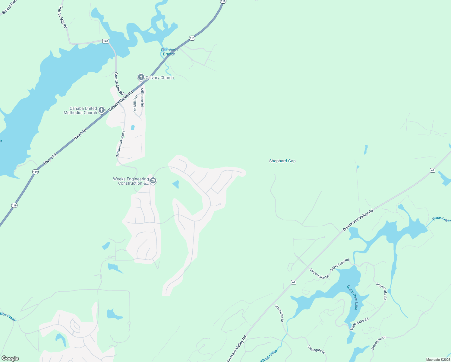 map of restaurants, bars, coffee shops, grocery stores, and more near 1248 Braemer Court in Birmingham