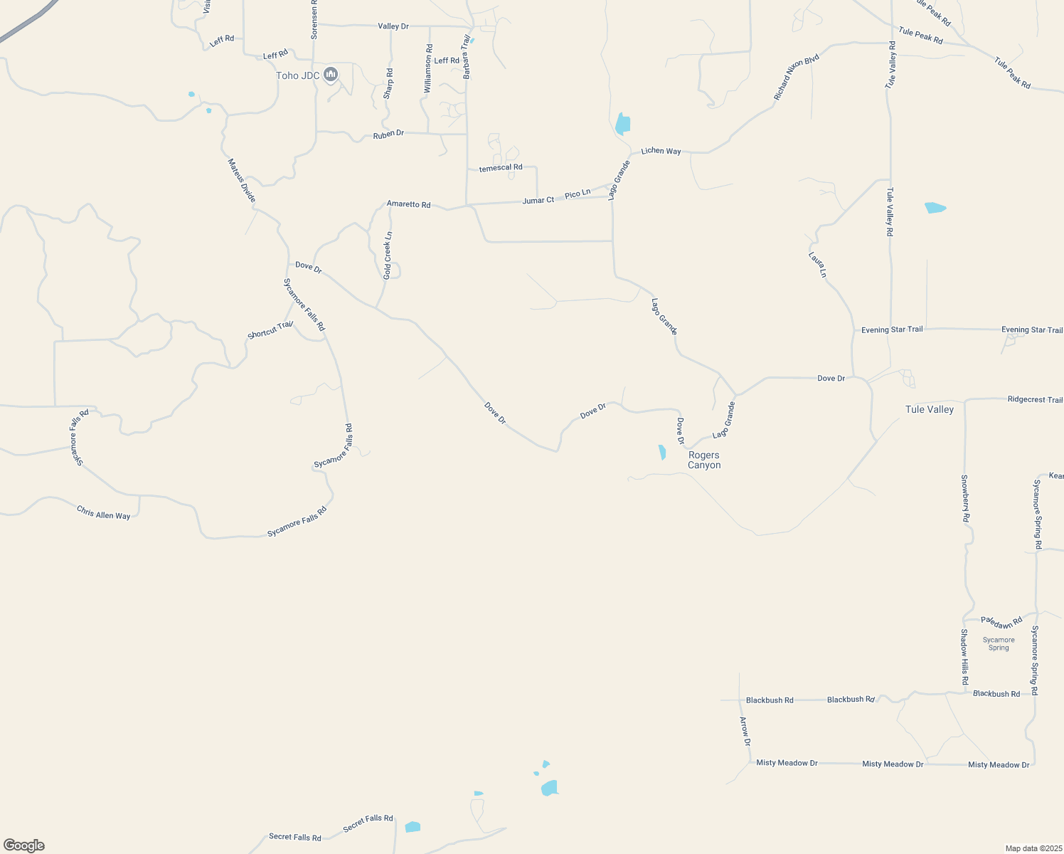 map of restaurants, bars, coffee shops, grocery stores, and more near 49200 Dove Drive in Aguanga