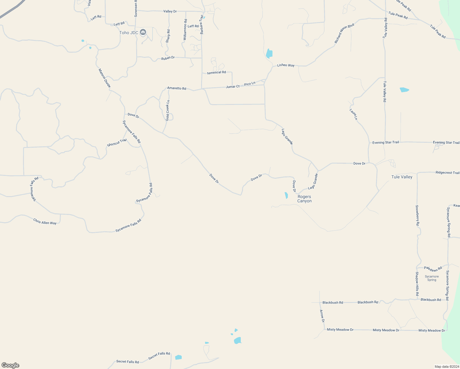 map of restaurants, bars, coffee shops, grocery stores, and more near 49200 Dove Drive in Aguanga