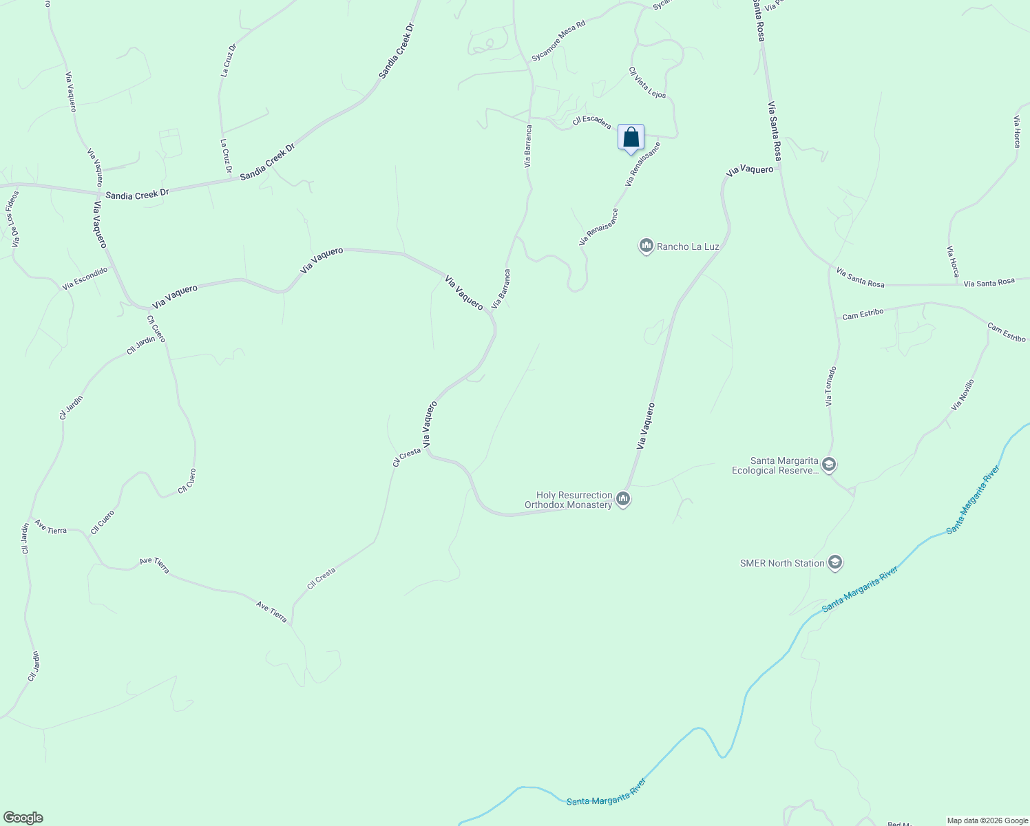 map of restaurants, bars, coffee shops, grocery stores, and more near 45760 Calle La Paz in Temecula