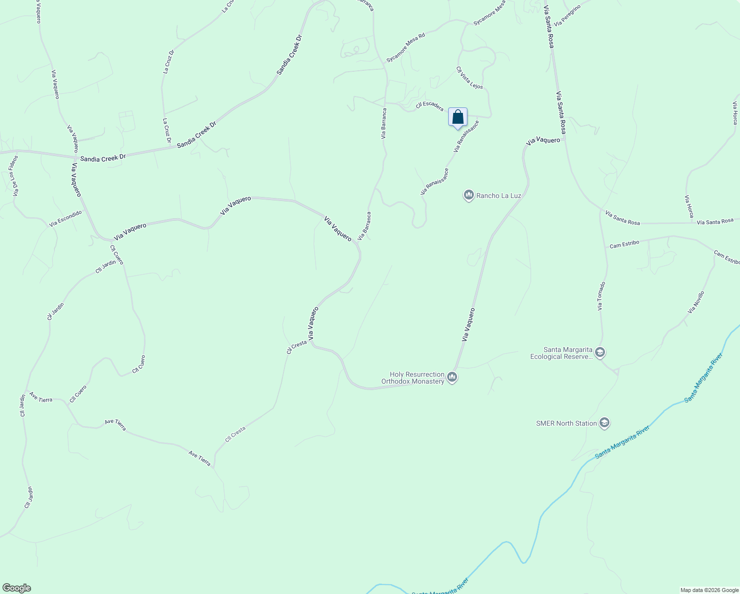 map of restaurants, bars, coffee shops, grocery stores, and more near 45760 Calle La Paz in Temecula