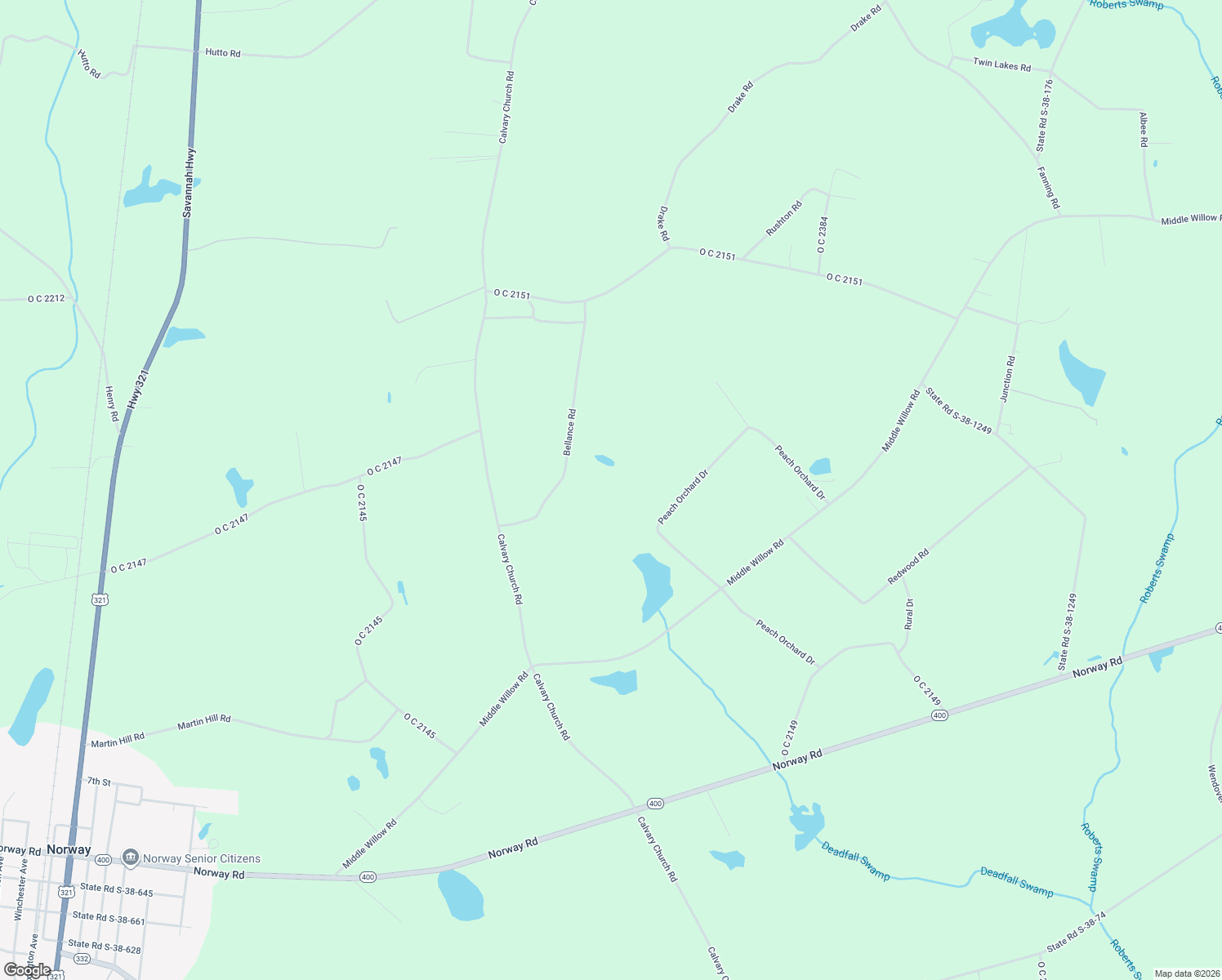 map of restaurants, bars, coffee shops, grocery stores, and more near 290 Peach Orchard Drive in Norway