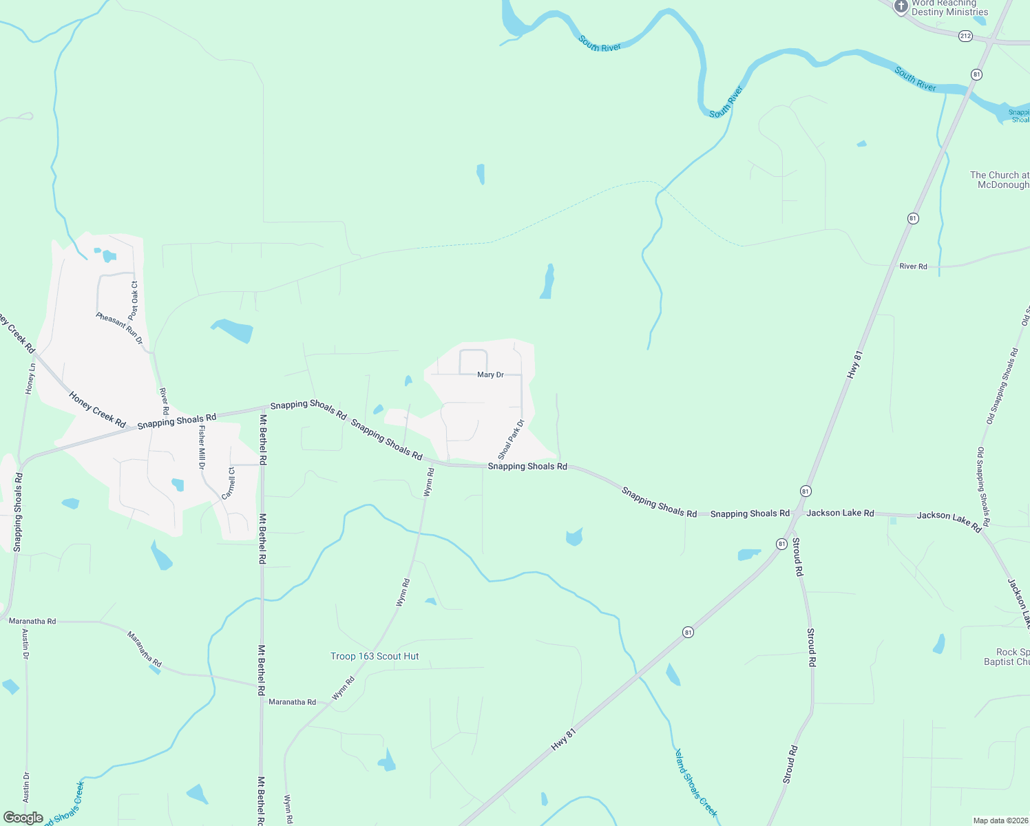 map of restaurants, bars, coffee shops, grocery stores, and more near 201 Jack Cir in McDonough