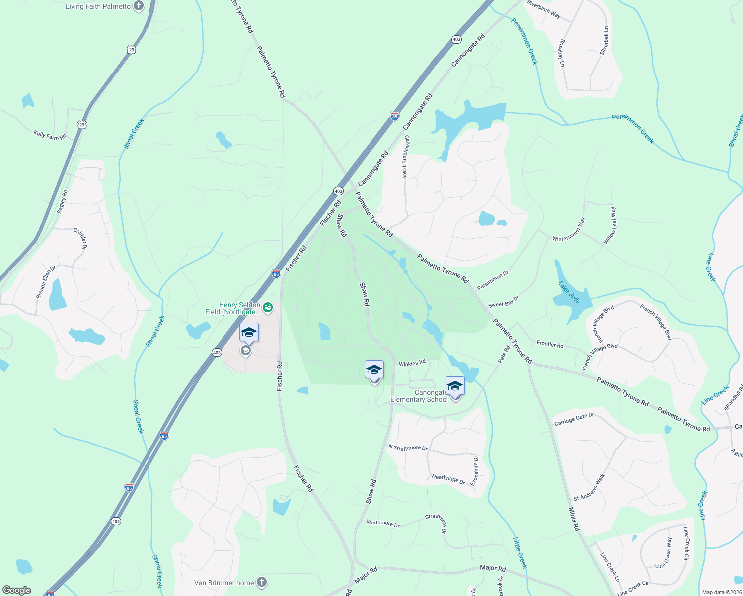 map of restaurants, bars, coffee shops, grocery stores, and more near 737 Shaw Road in Sharpsburg