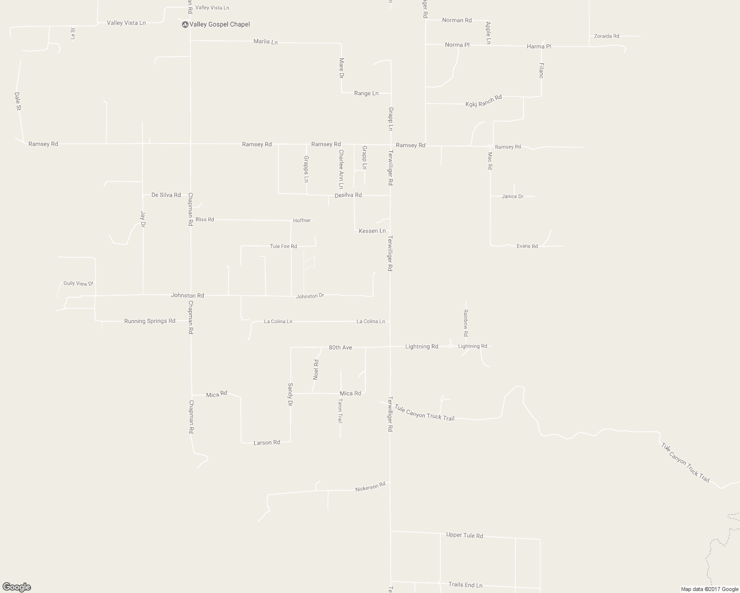 map of restaurants, bars, coffee shops, grocery stores, and more near 46300 Tule Fire Road in Anza