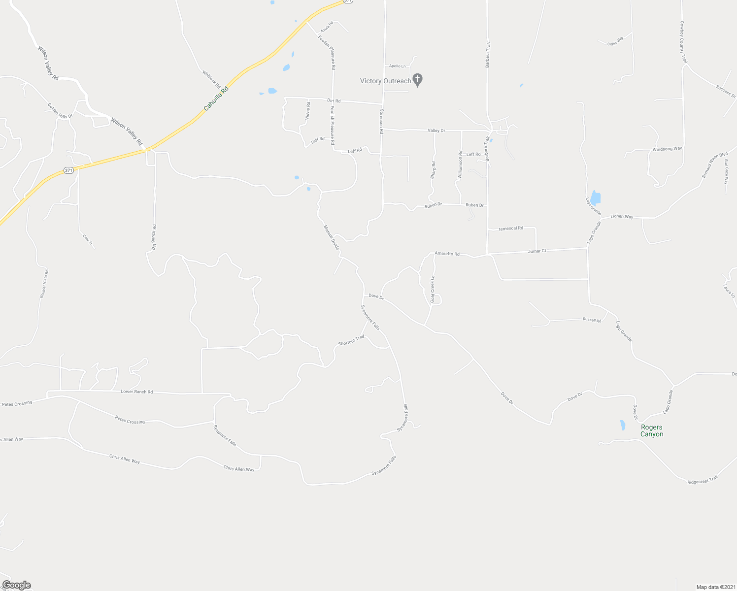 map of restaurants, bars, coffee shops, grocery stores, and more near Dove Drive in Aguanga