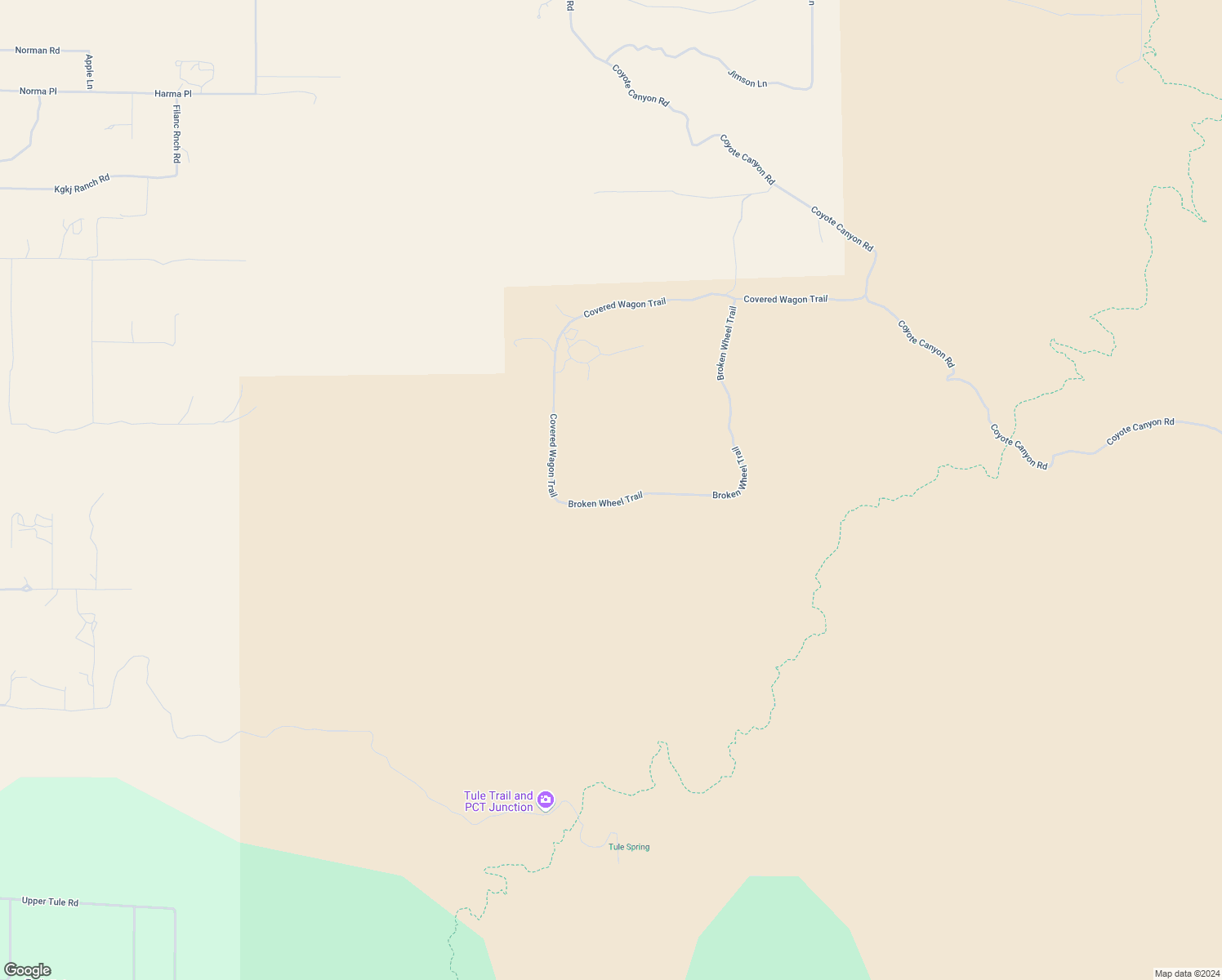 map of restaurants, bars, coffee shops, grocery stores, and more near Broken Wheel Trail in Riverside County