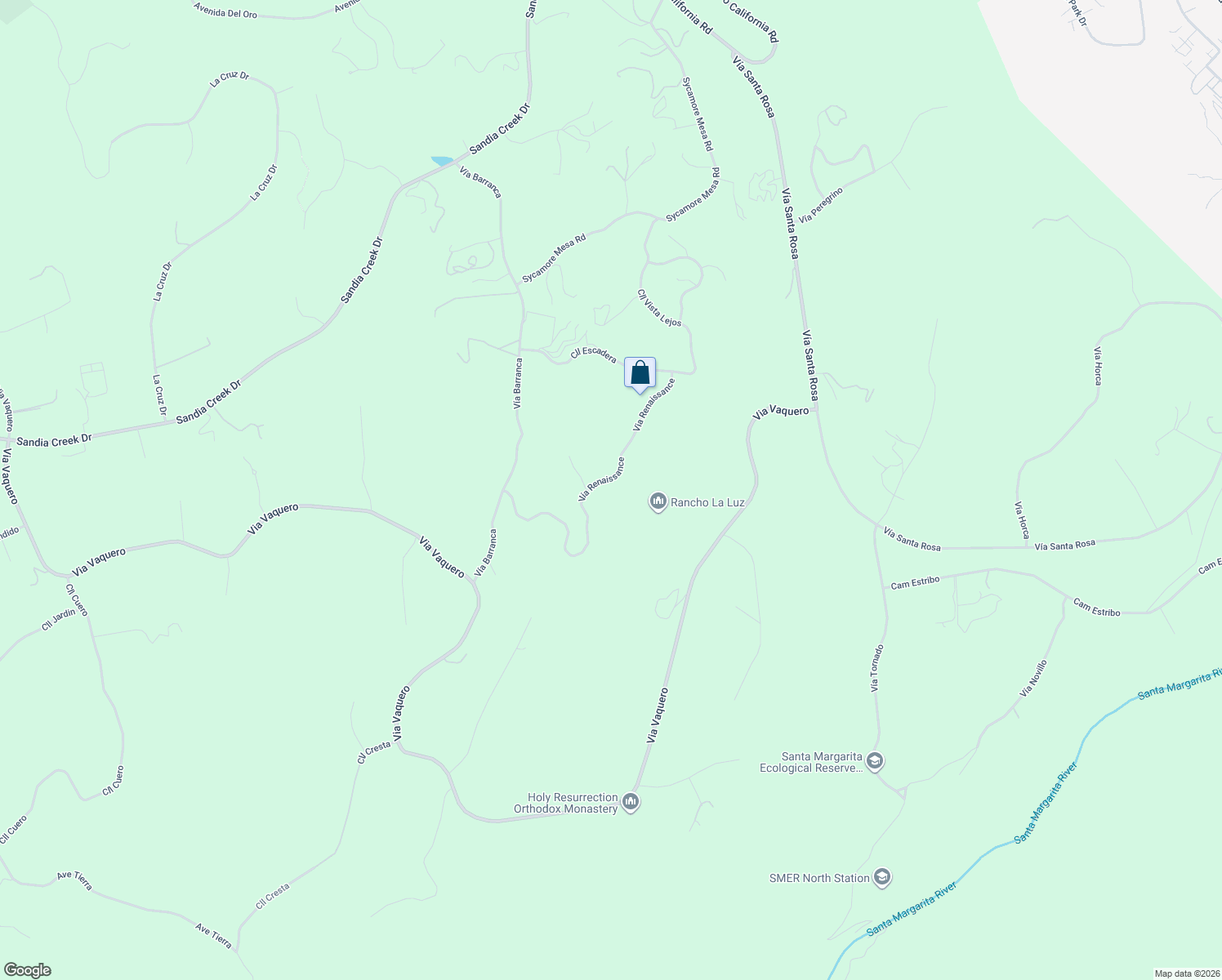 map of restaurants, bars, coffee shops, grocery stores, and more near 44930 Via Renaissance in Temecula