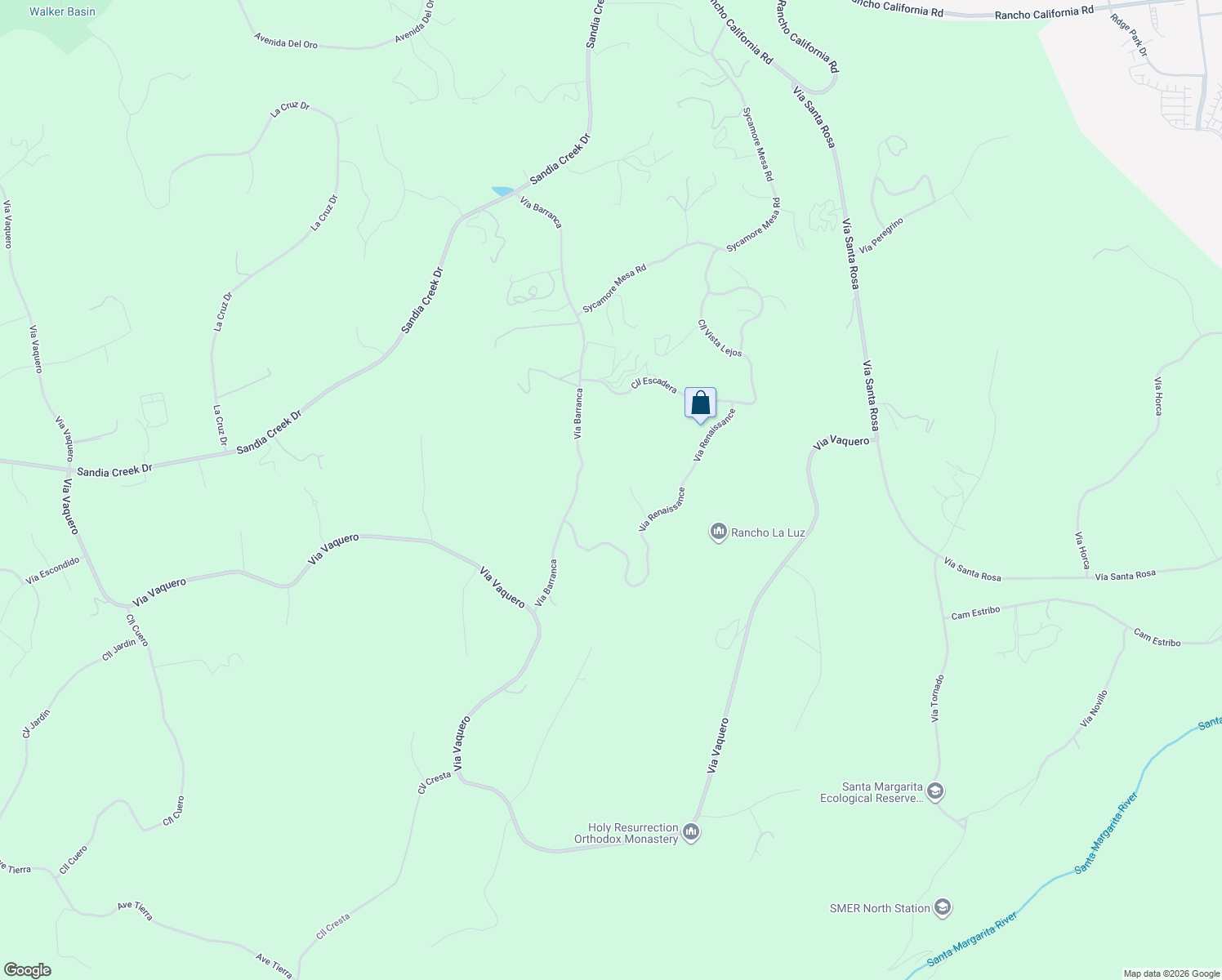 map of restaurants, bars, coffee shops, grocery stores, and more near 44885 Palladian Court in Temecula
