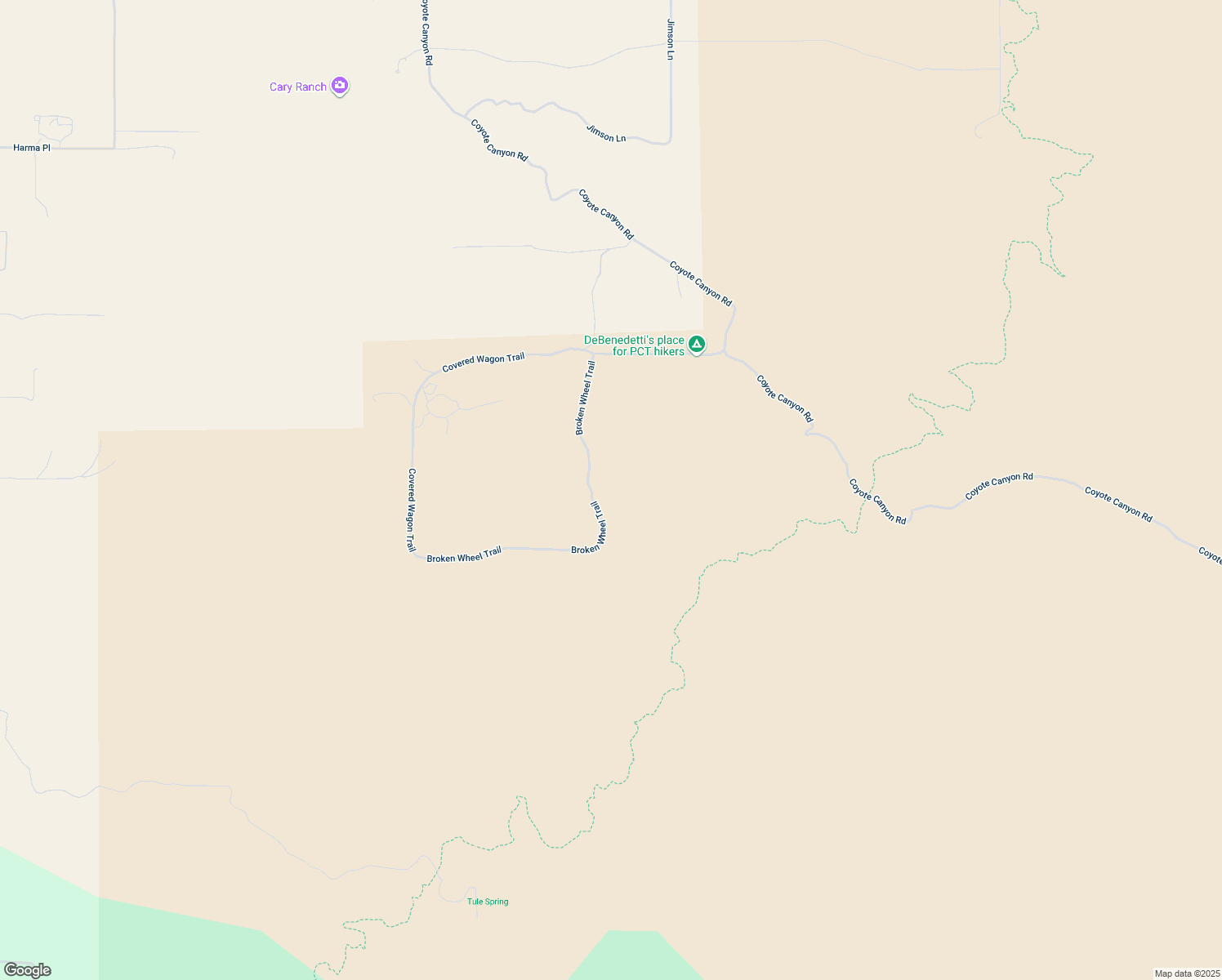 map of restaurants, bars, coffee shops, grocery stores, and more near 44456 Broken Wheel Trail in Anza