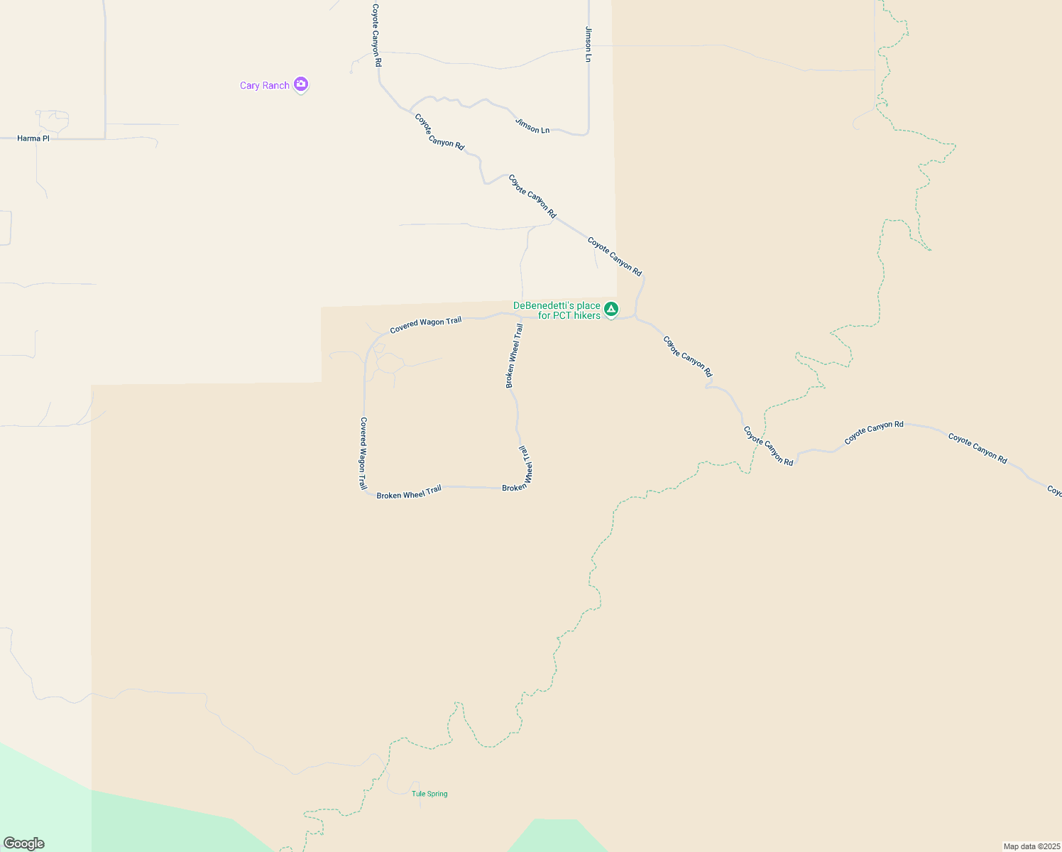 map of restaurants, bars, coffee shops, grocery stores, and more near 44456 Broken Wheel Trail in Anza