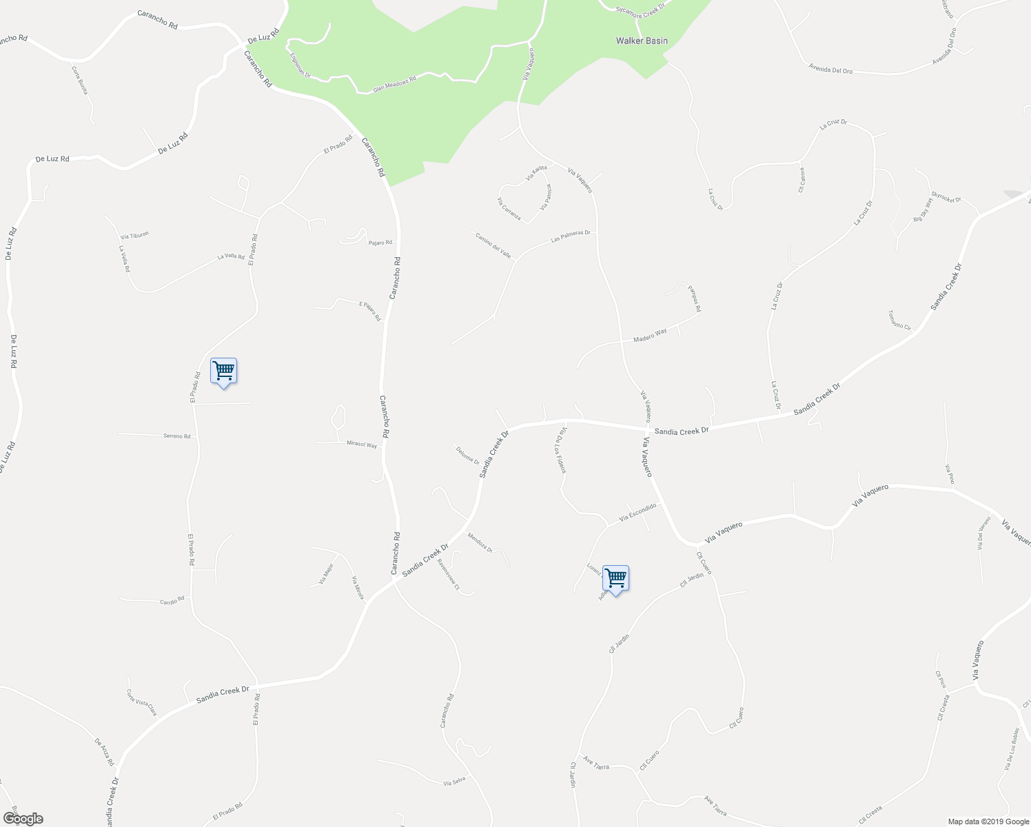 map of restaurants, bars, coffee shops, grocery stores, and more near 45945 Sandia Creek Drive in Temecula
