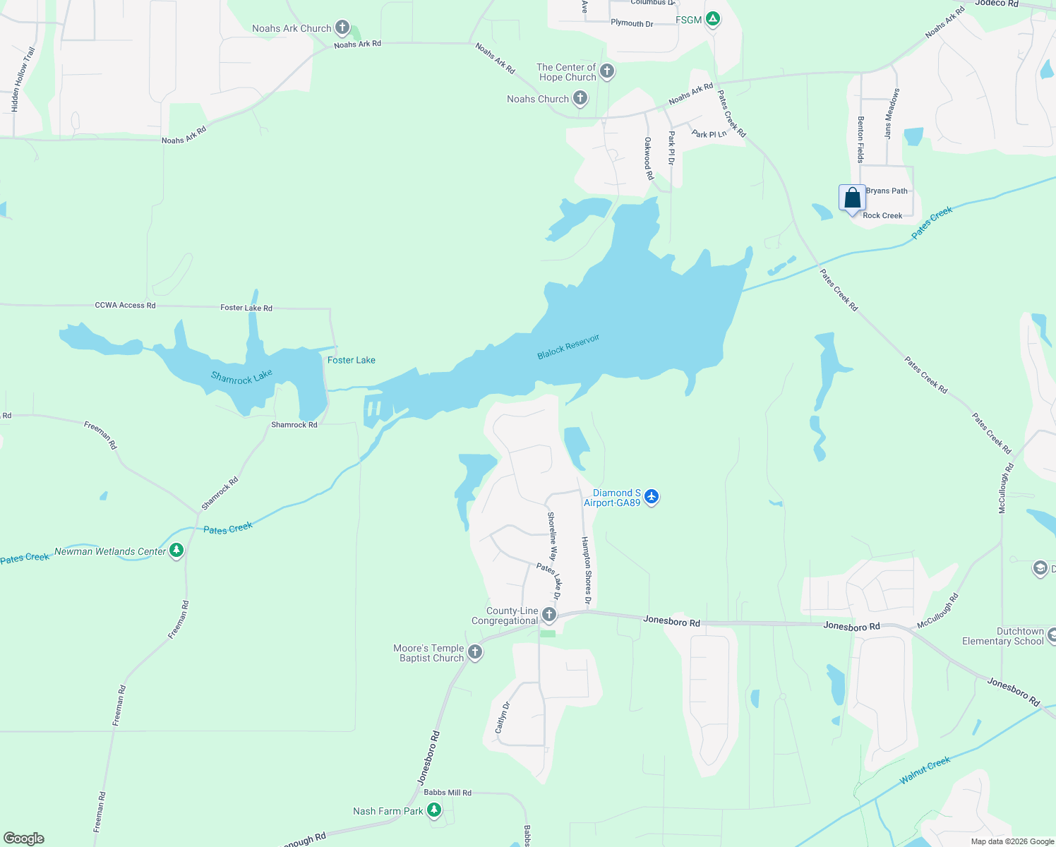 map of restaurants, bars, coffee shops, grocery stores, and more near 178 Shoreline Way in Hampton