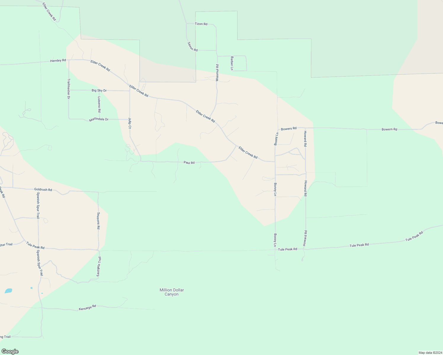 map of restaurants, bars, coffee shops, grocery stores, and more near 53253 Paui Road in Aguanga
