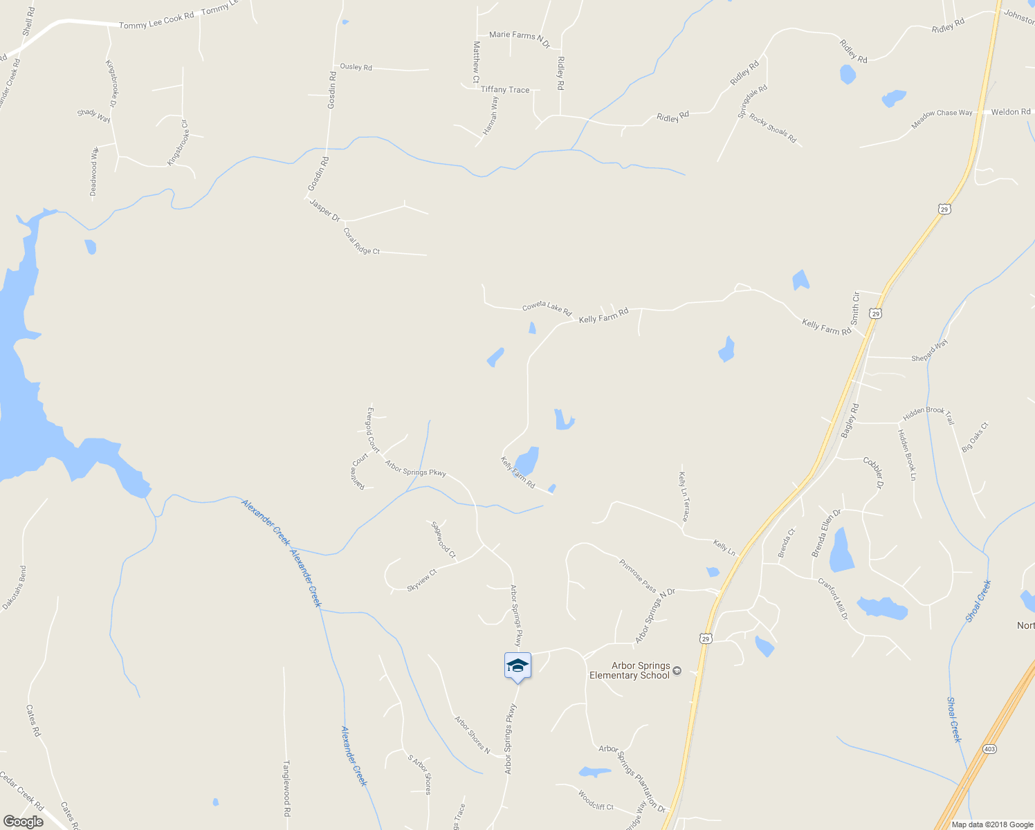 map of restaurants, bars, coffee shops, grocery stores, and more near 825 Kelly Farm Road in Newnan