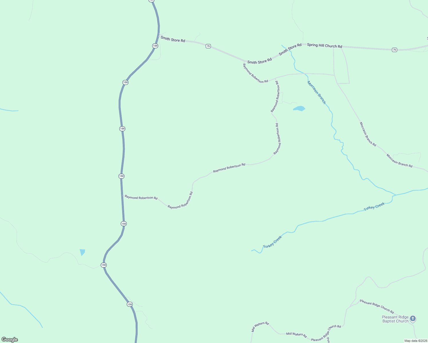 map of restaurants, bars, coffee shops, grocery stores, and more near Raymond Robertson Road in Pickens County