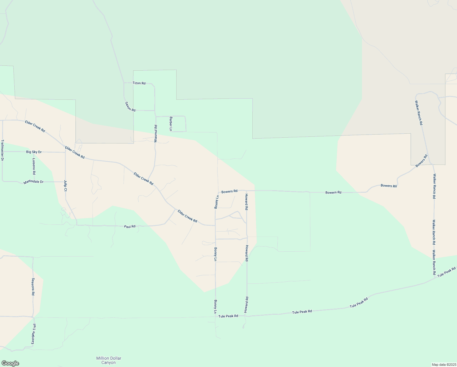 map of restaurants, bars, coffee shops, grocery stores, and more near 53870 Bowers Road in Aguanga