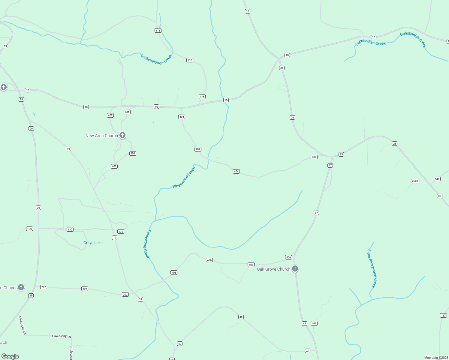 map of restaurants, bars, coffee shops, grocery stores, and more near 799 County Road 404 in Heflin