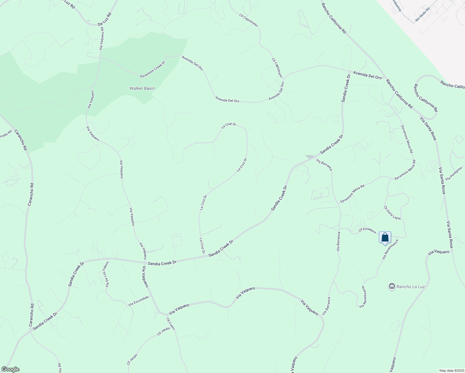 map of restaurants, bars, coffee shops, grocery stores, and more near 44240 La Cruz Drive in Temecula