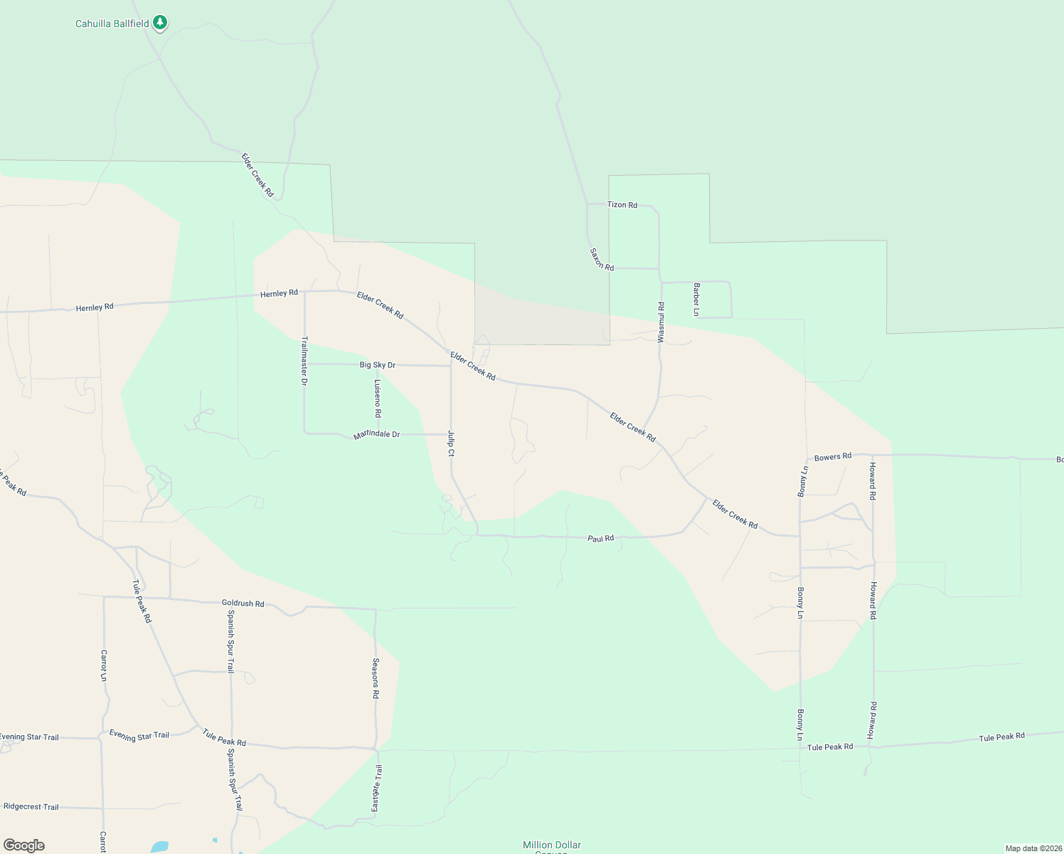 map of restaurants, bars, coffee shops, grocery stores, and more near 52845 Elder Creek Road in Aguanga