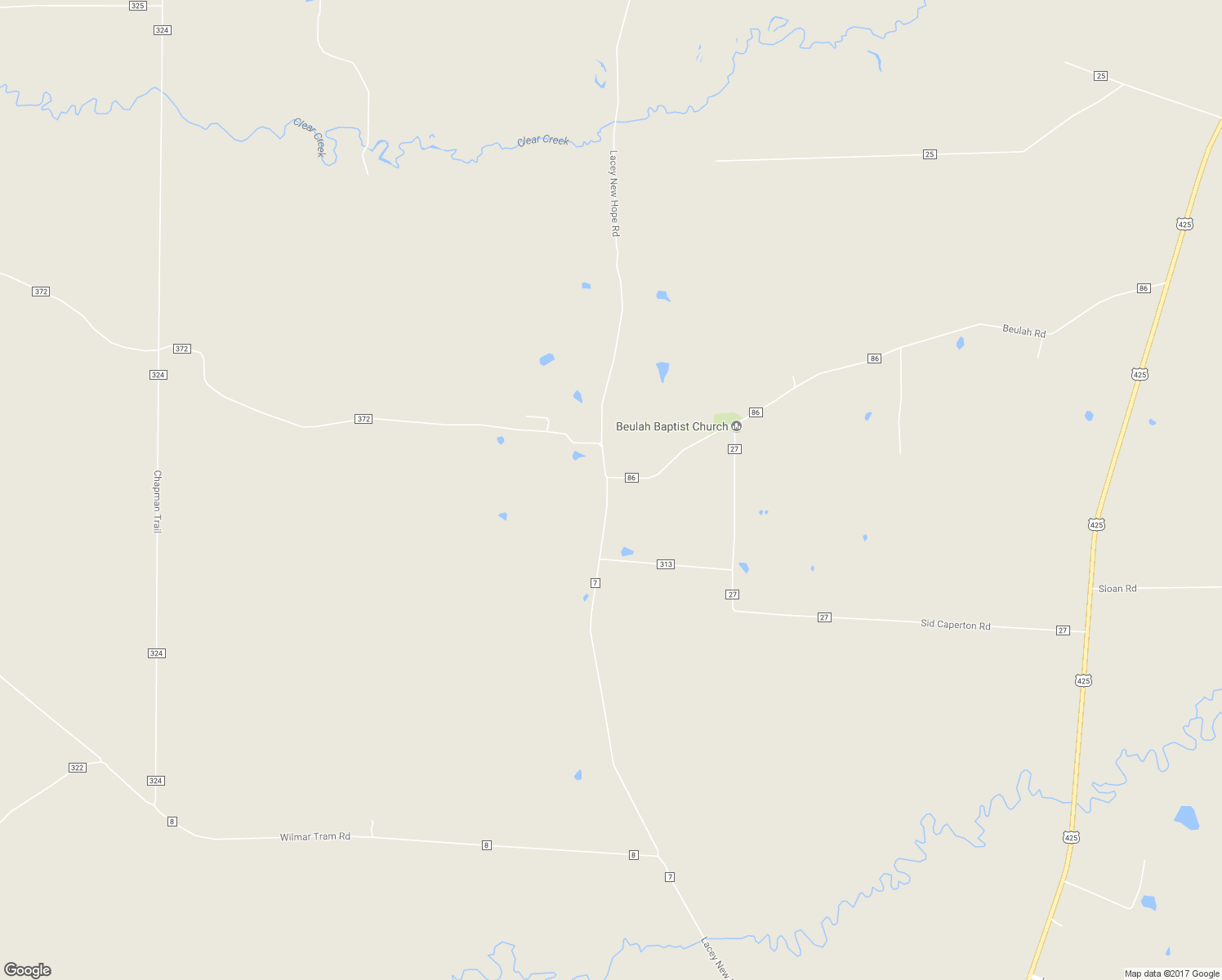 map of restaurants, bars, coffee shops, grocery stores, and more near 862 Lacey New Hope Road in Monticello
