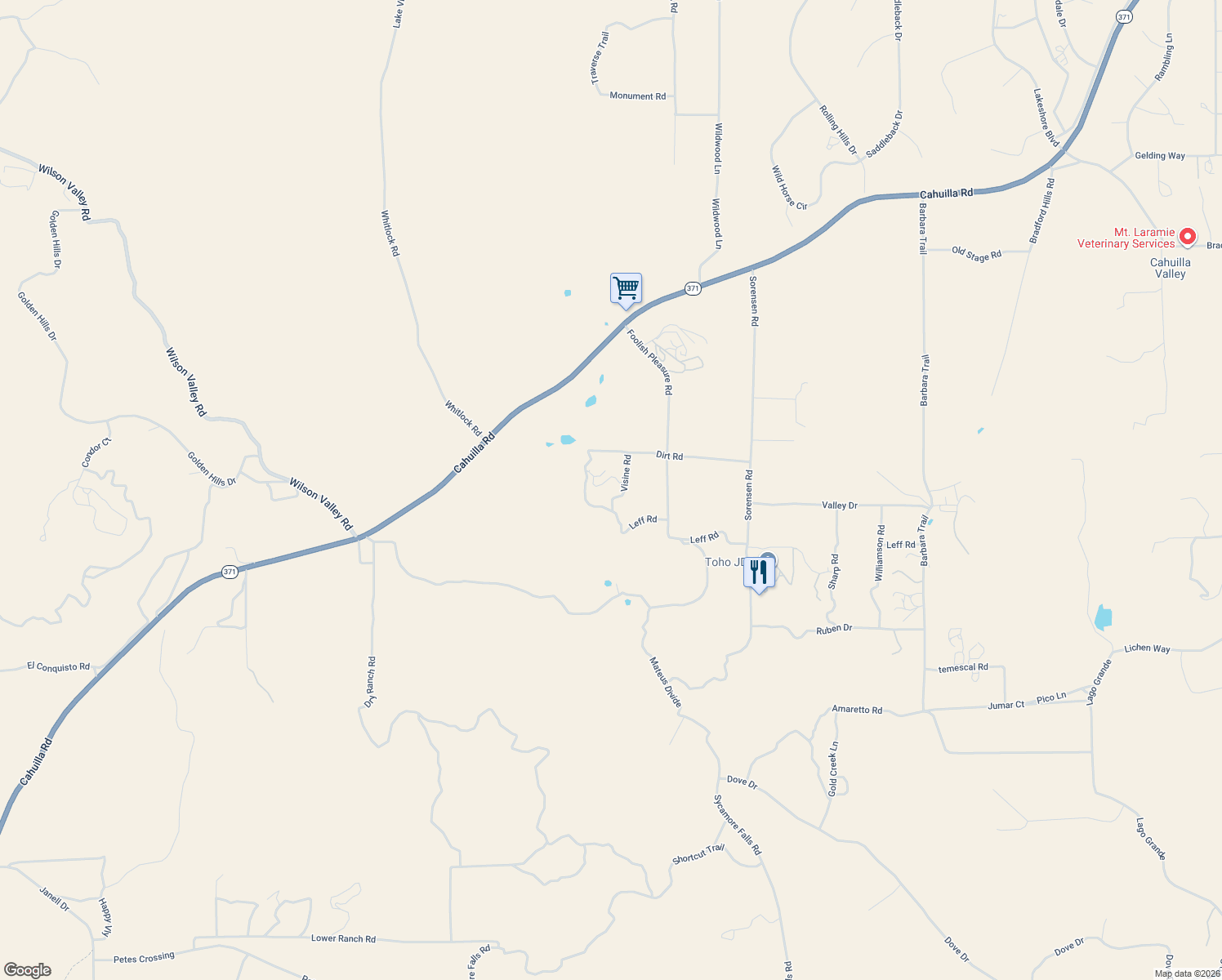 map of restaurants, bars, coffee shops, grocery stores, and more near in Aguanga