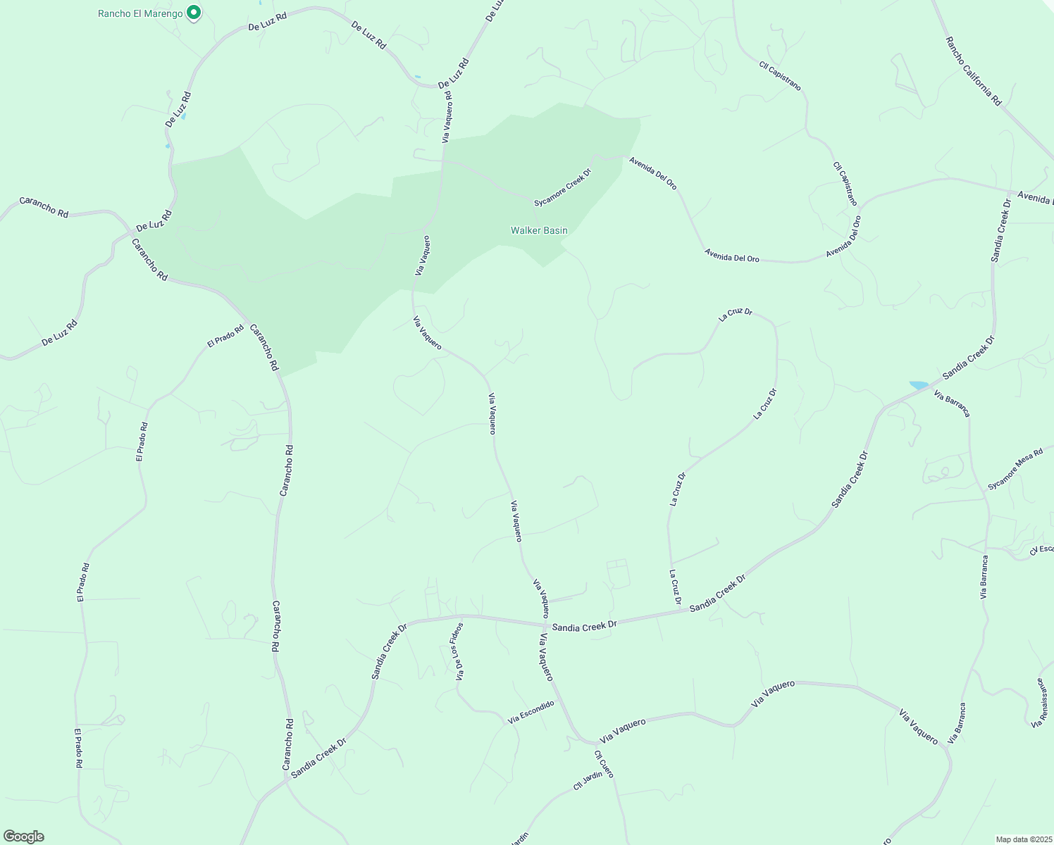 map of restaurants, bars, coffee shops, grocery stores, and more near 44610 Via Vaquero in Temecula