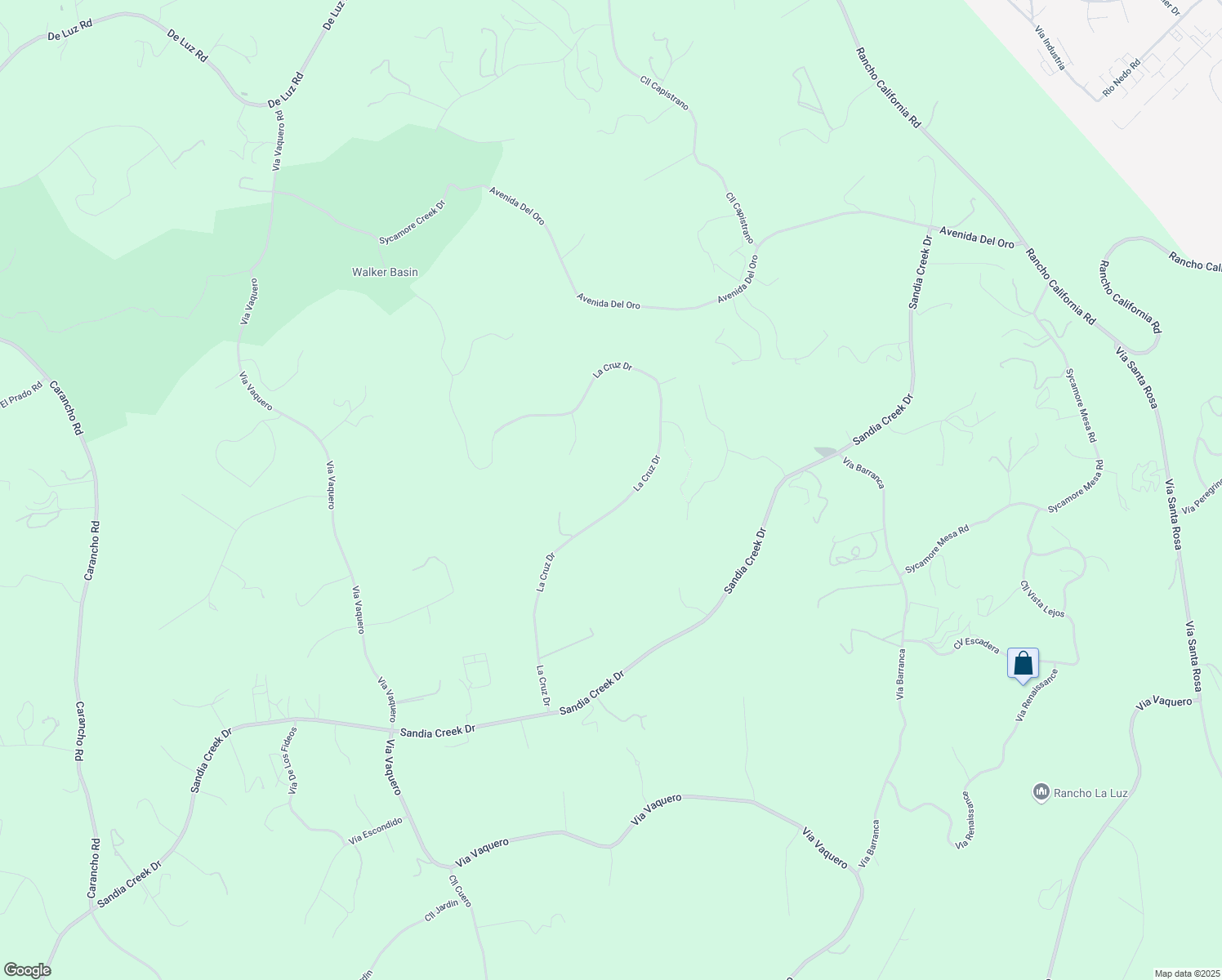 map of restaurants, bars, coffee shops, grocery stores, and more near 45251 La Cruz Drive in Temecula