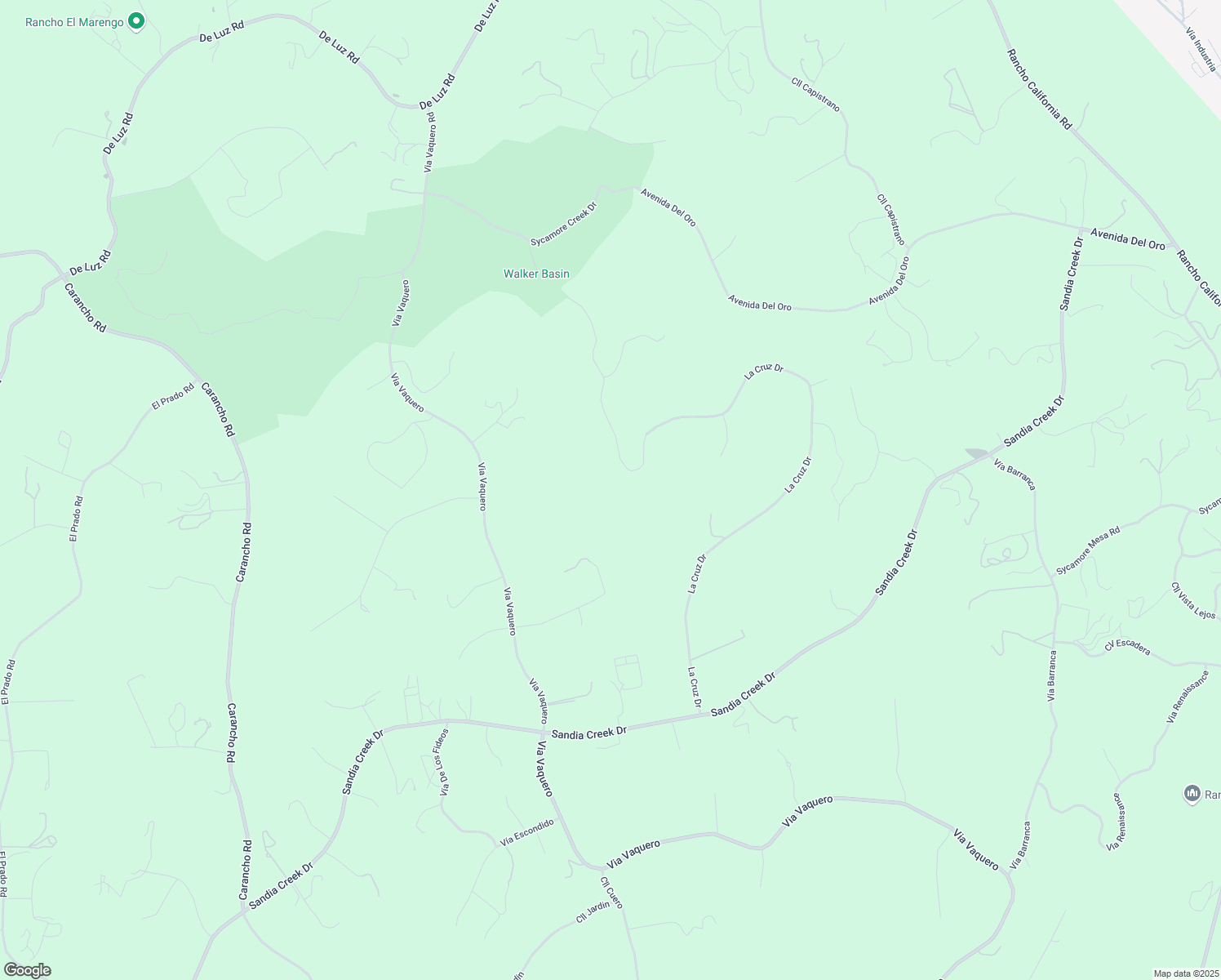 map of restaurants, bars, coffee shops, grocery stores, and more near 44665 La Cruz Drive in Temecula