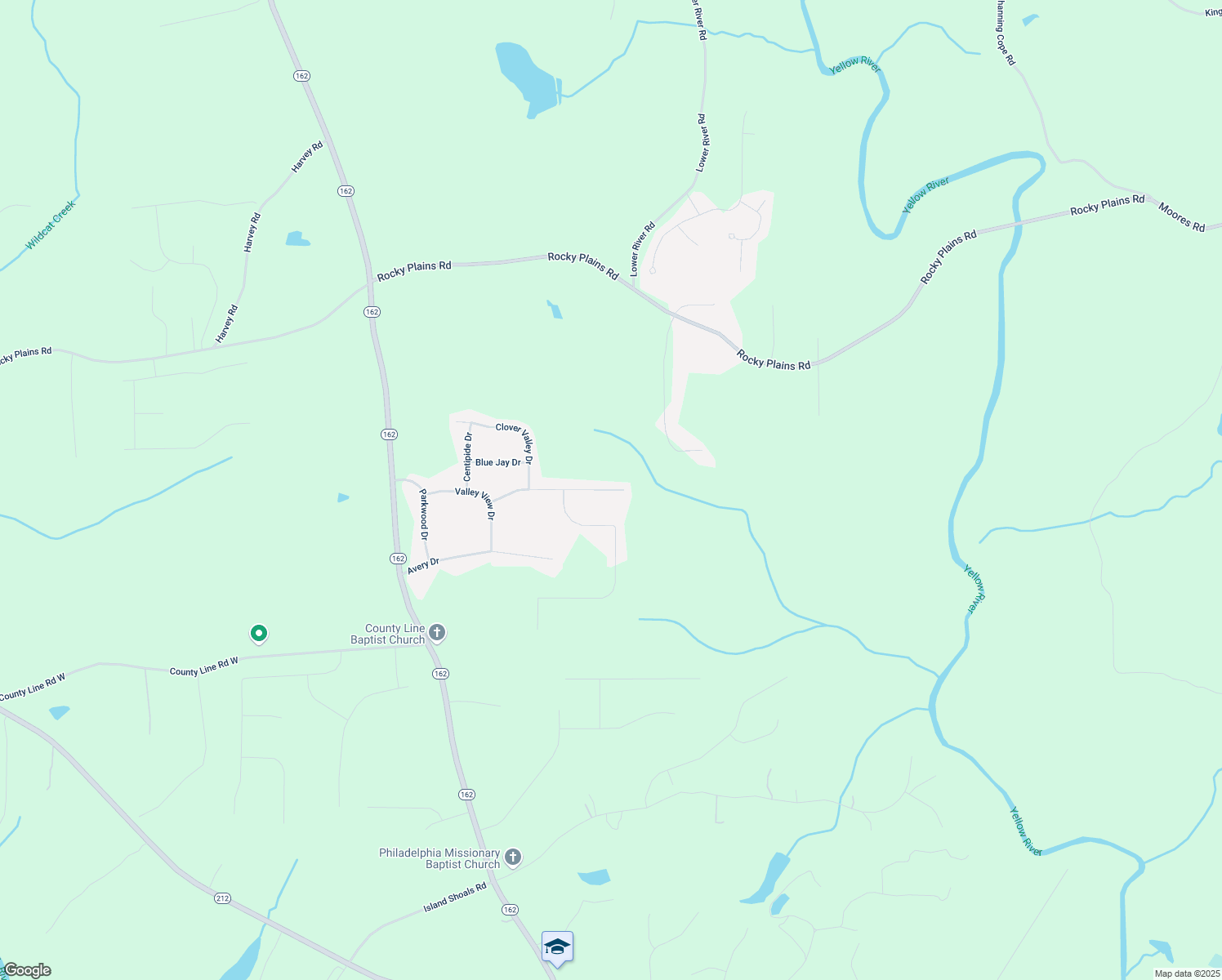 map of restaurants, bars, coffee shops, grocery stores, and more near 180 Home Place Drive in Covington