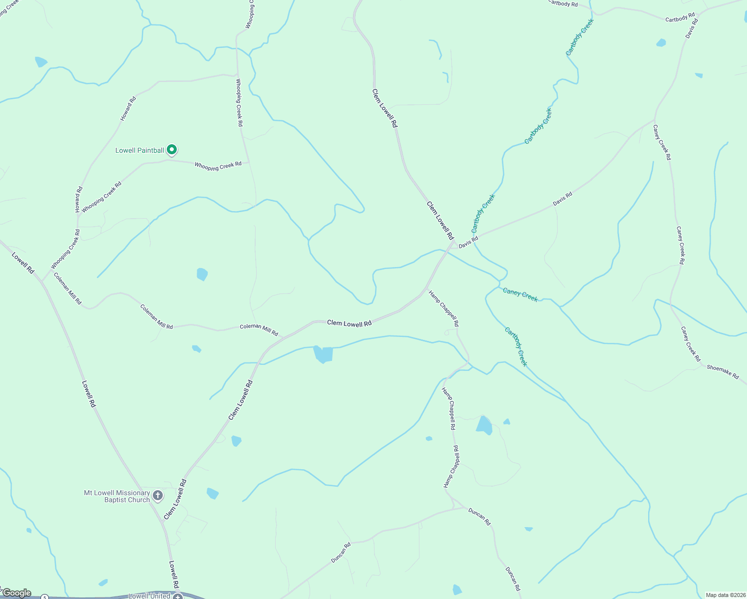 map of restaurants, bars, coffee shops, grocery stores, and more near 2237 Clem Lowell Road in Carrollton