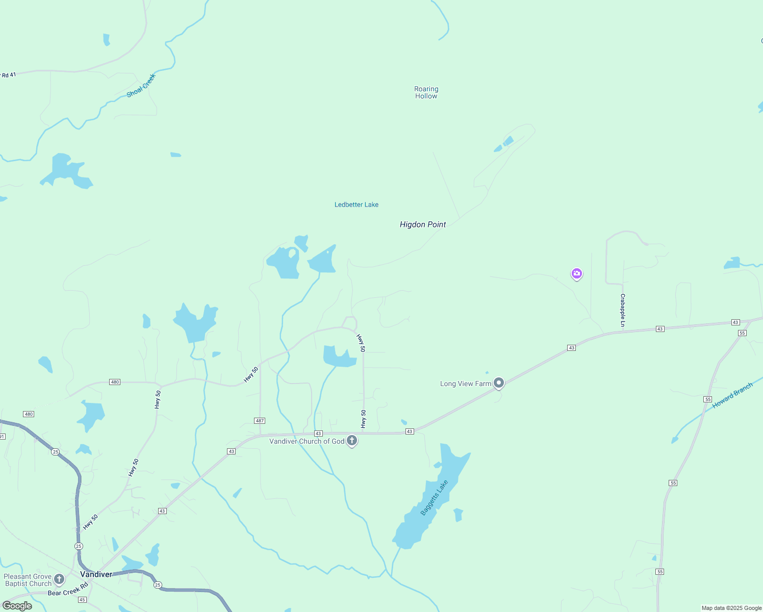 map of restaurants, bars, coffee shops, grocery stores, and more near in Vandiver