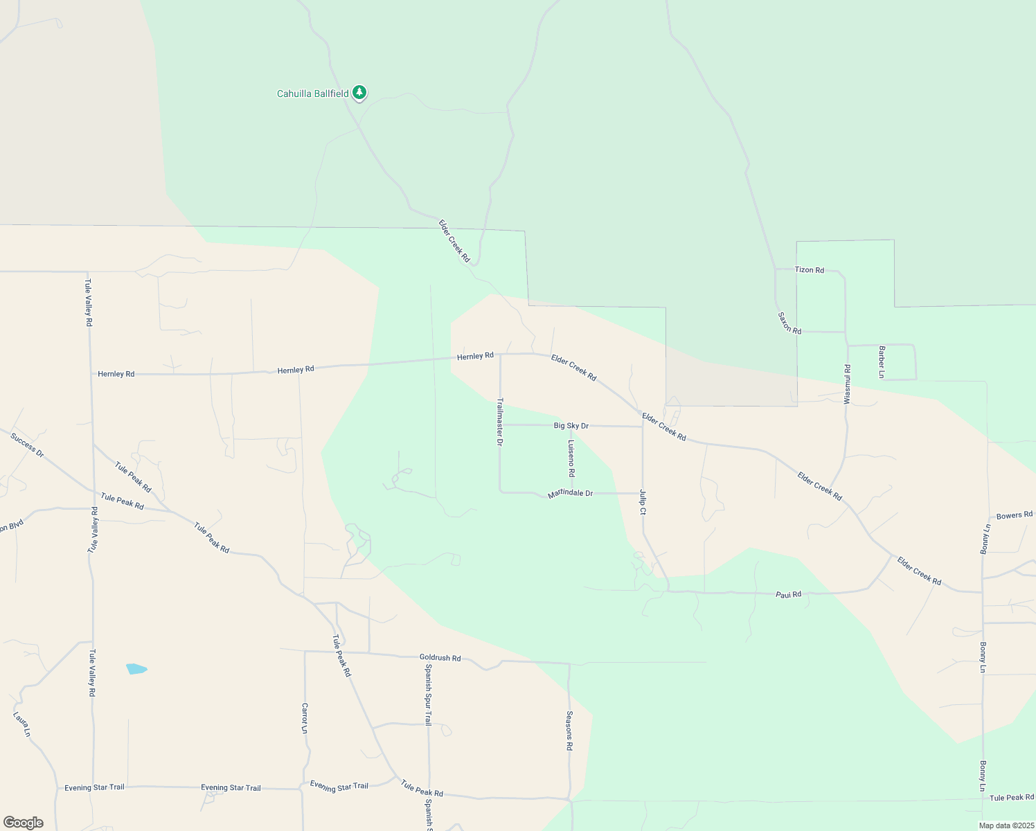 map of restaurants, bars, coffee shops, grocery stores, and more near 43450 Trailmaster Drive in Aguanga